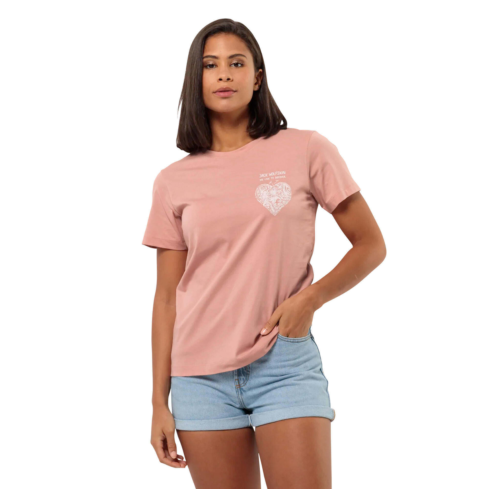 T-shirt femme Jack Wolfskin Discover Heart 5/5