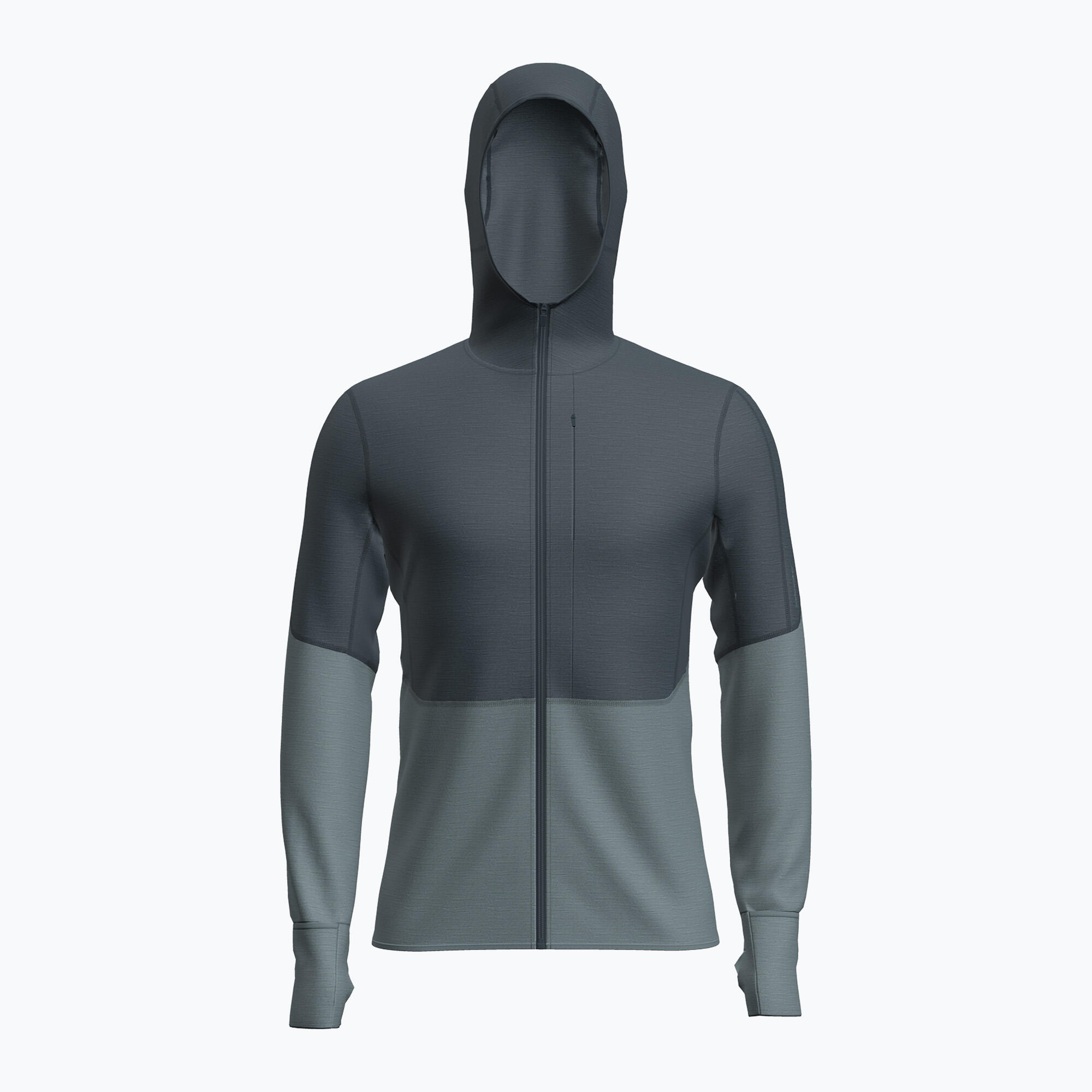Herren-Trekking-Sweatshirt Icebreaker Merino 200 RealFleece Descender Zip Hoodie 1/2