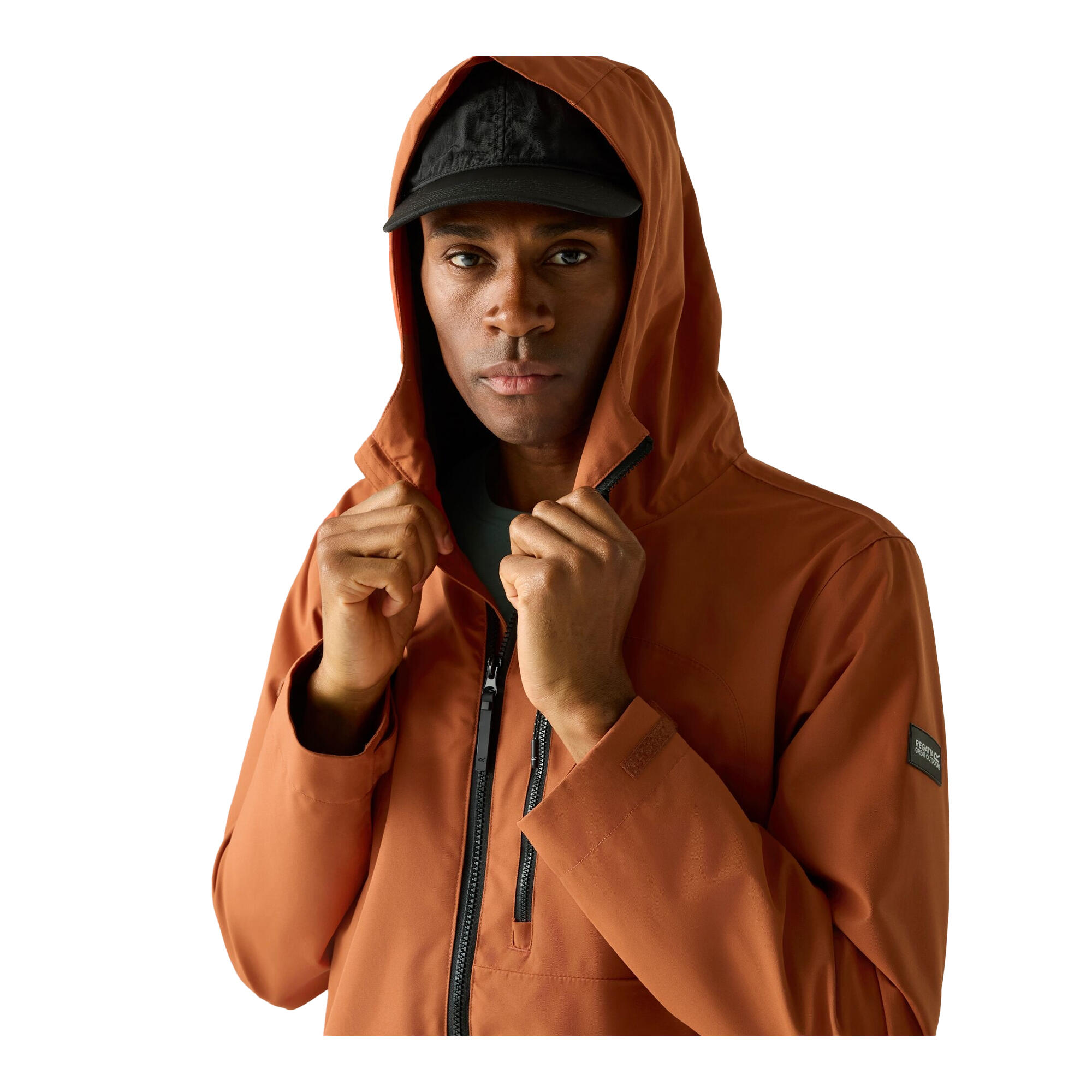 Veste Imperméable FRANKIE Homme (Rouge Orangé) 4/5