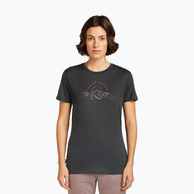 Dames t-shirt icebreaker merino 150 tech lite sunrise summit