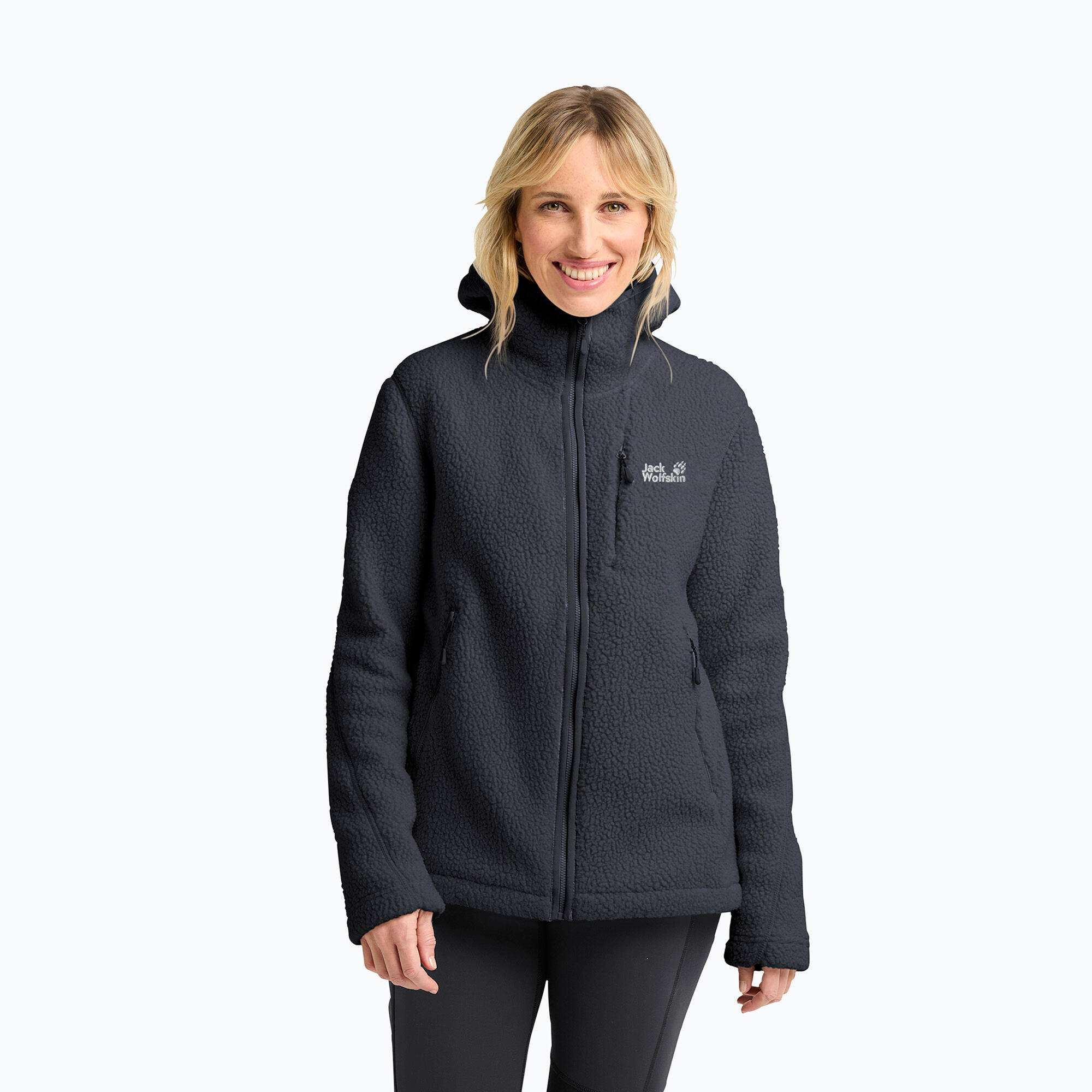 Veste polaire femme Jack Wolfskin Cradle Mountain Pile Full Zip 1/7
