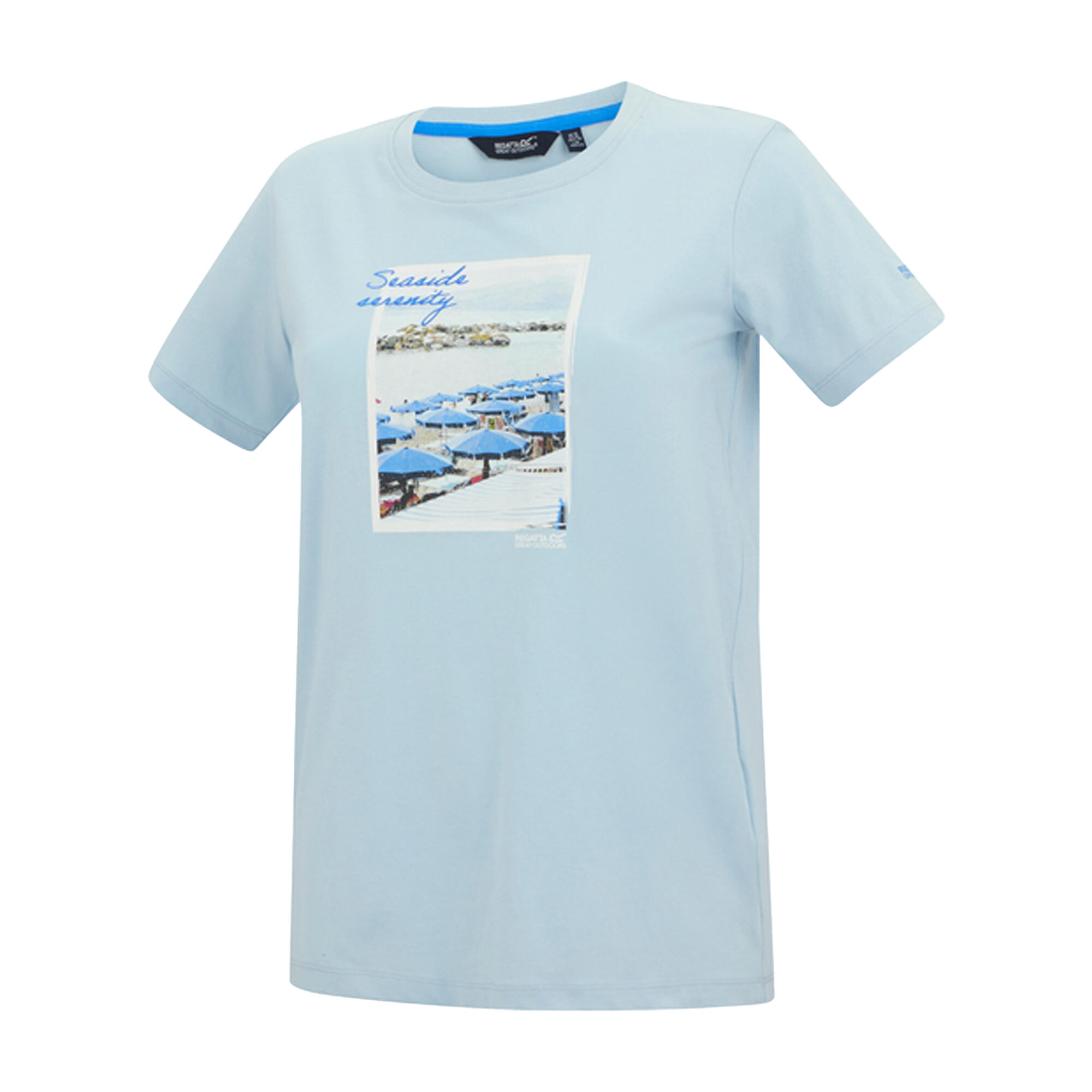 Tshirt Motif/style Paysage FILANDRA Femme (Blanc Ciel) 3/4