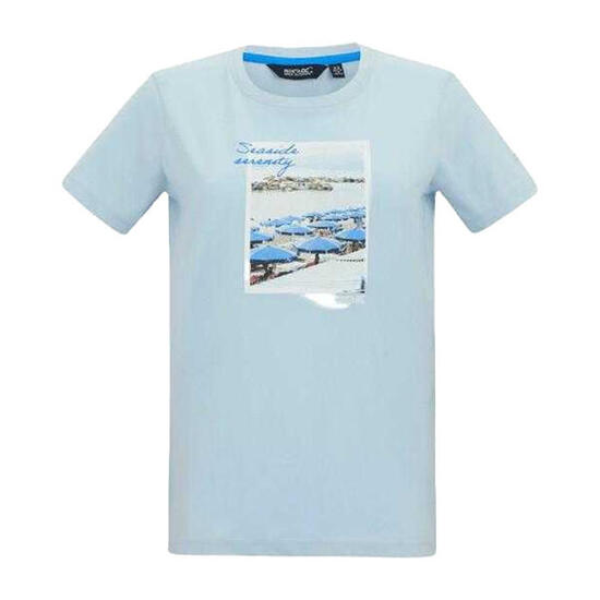 Tshirt Manches Courtes Motif/style Paysage FILANDRA Femme (Bleu Ciel Imprimé)