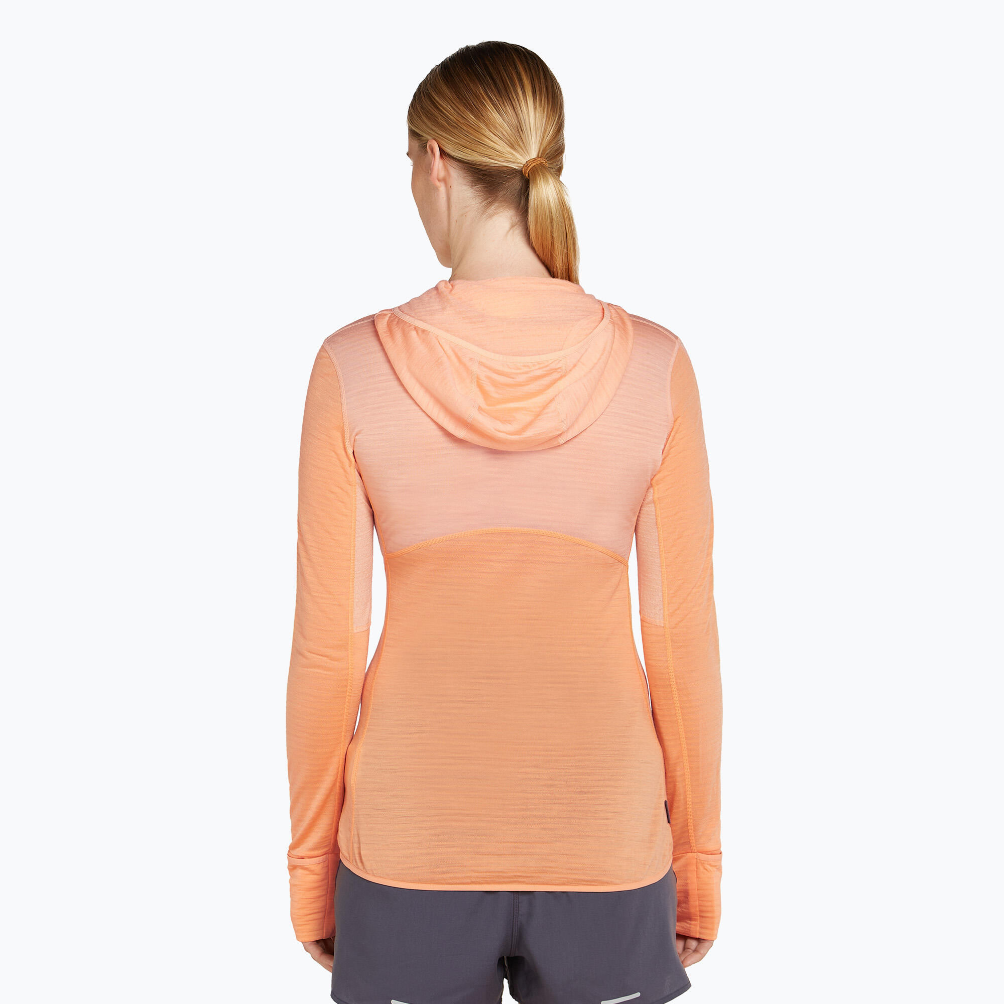 Felpa da trekking donna icebreaker Merino 200 Realfleece Descender con zip 3/7
