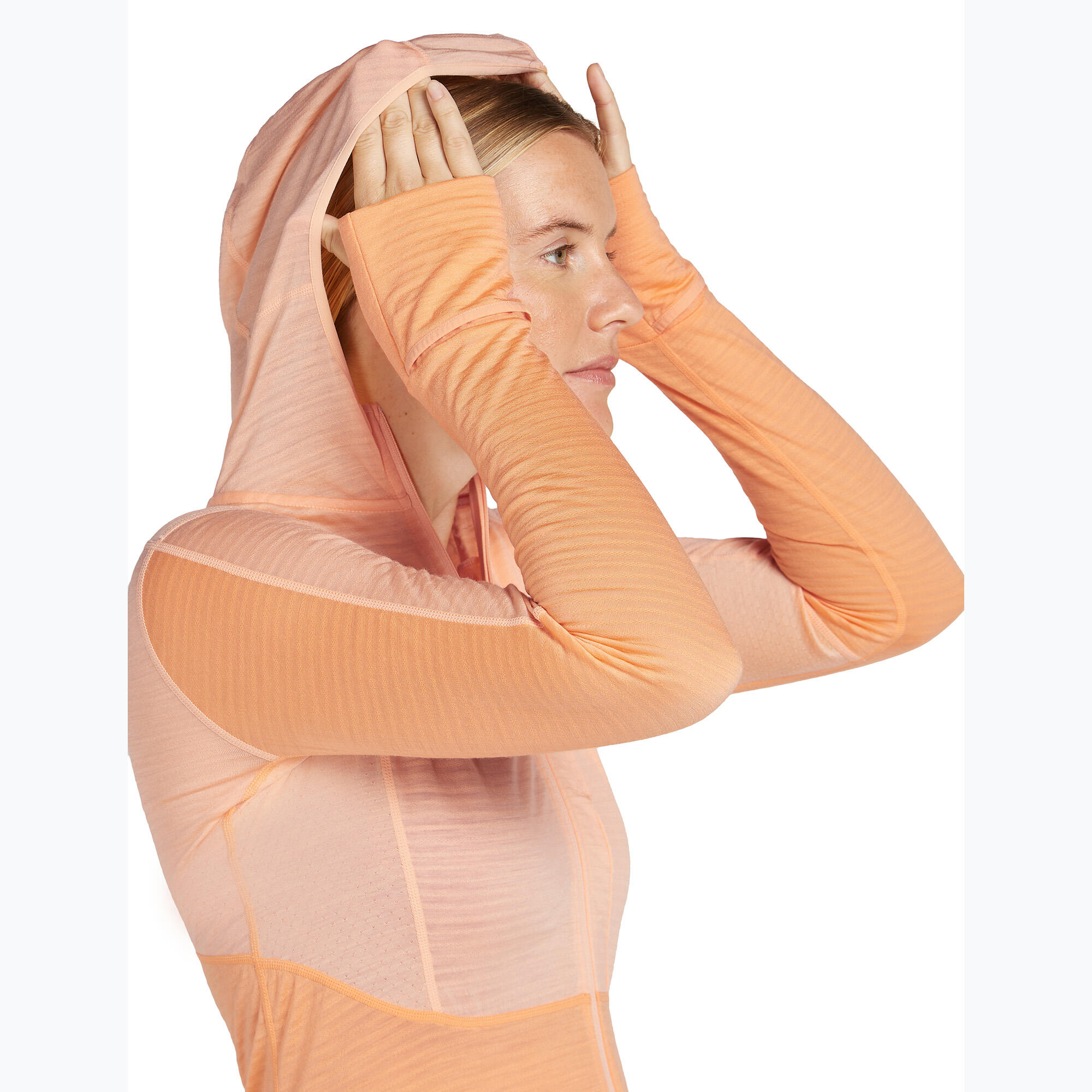 Felpa da trekking donna icebreaker Merino 200 Realfleece Descender con zip 7/7