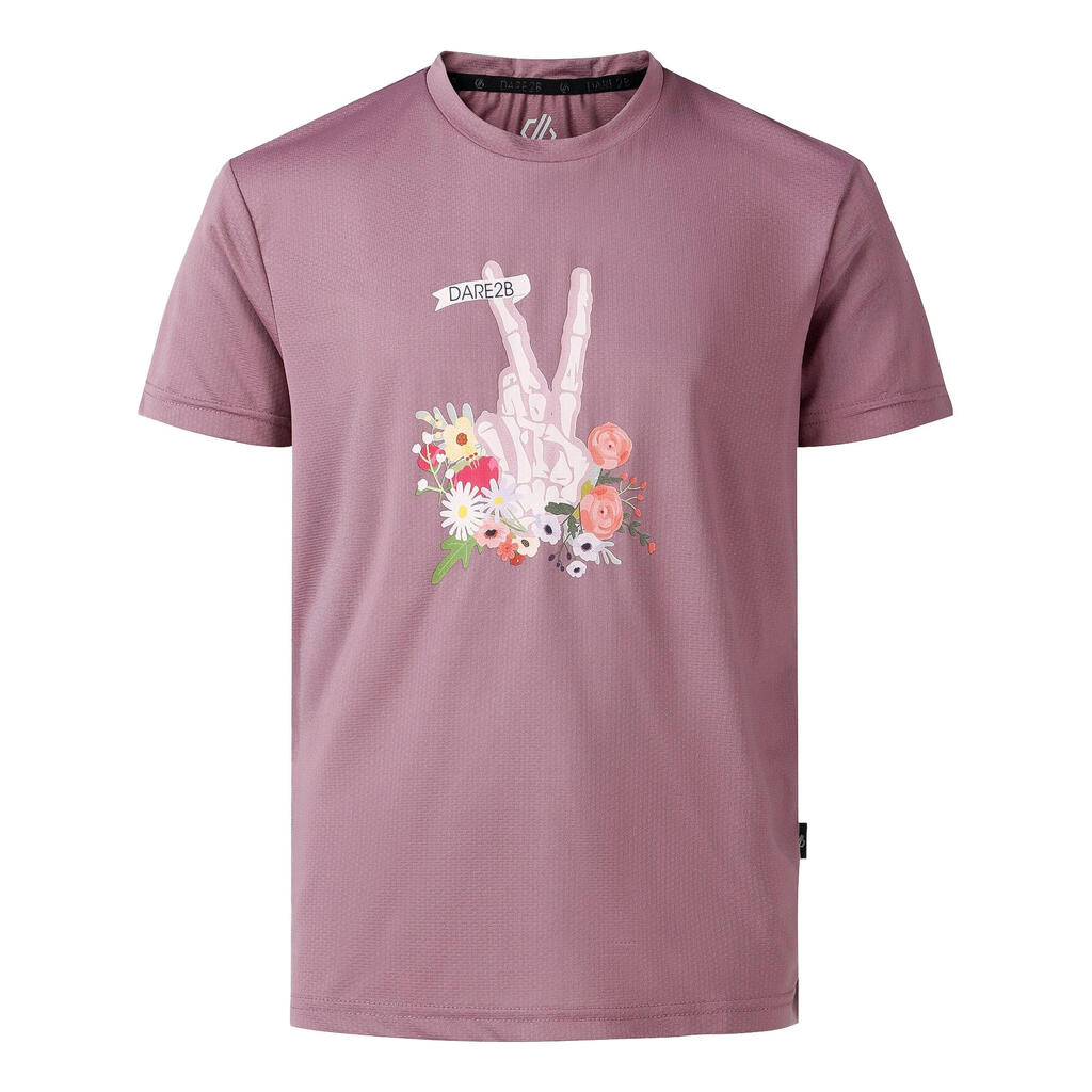 Childrens/Kids Amusing Handprint TShirt (Mauve Shadow)