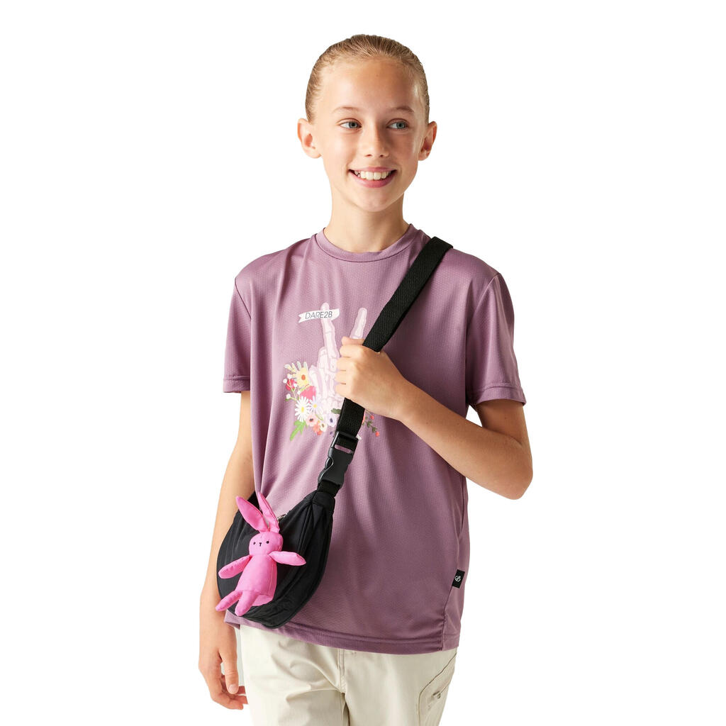 Childrens/Kids Amusing Handprint TShirt (Mauve Shadow)