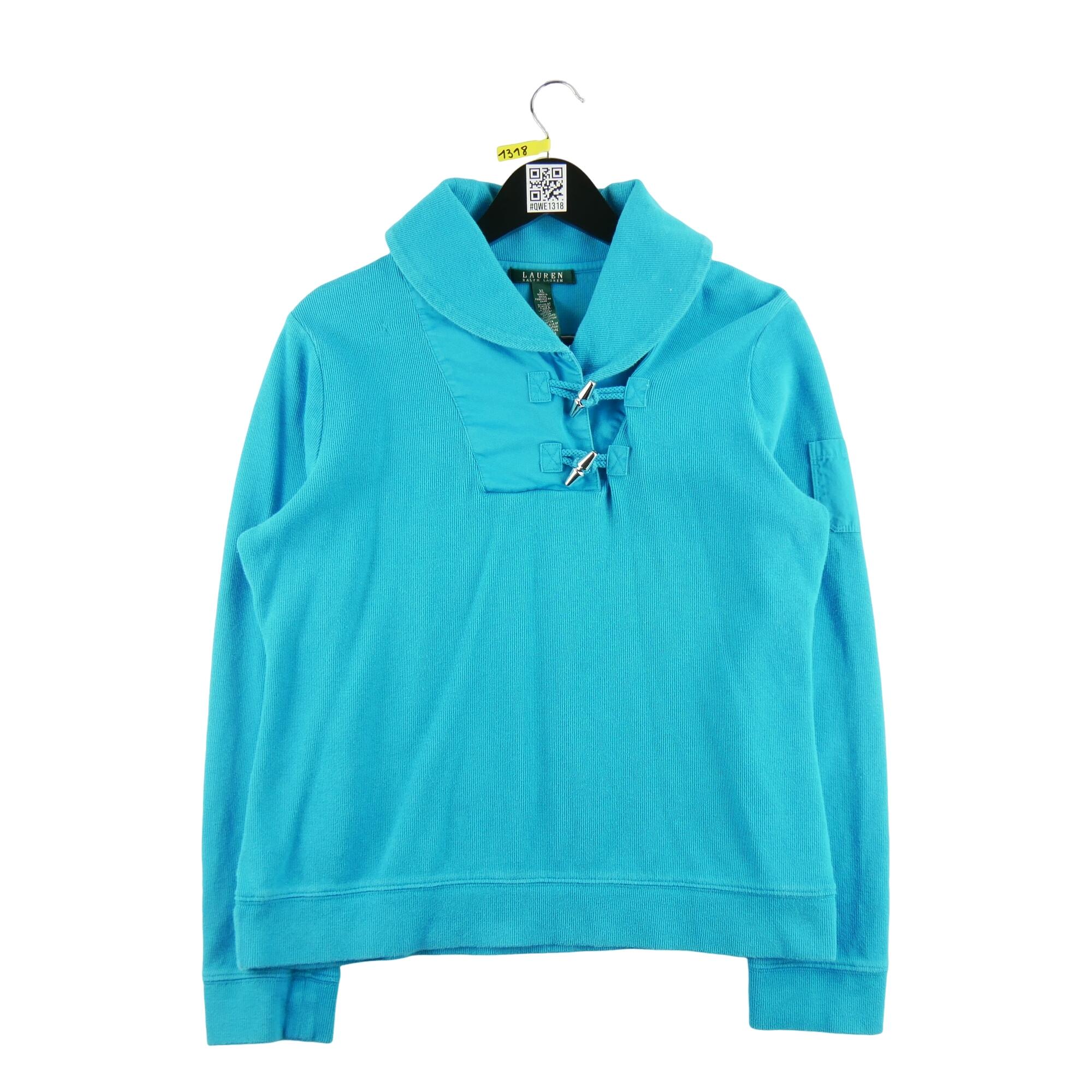 RALPH LAUREN Reconditionné - Pull Femme Turquoise - Bon État
