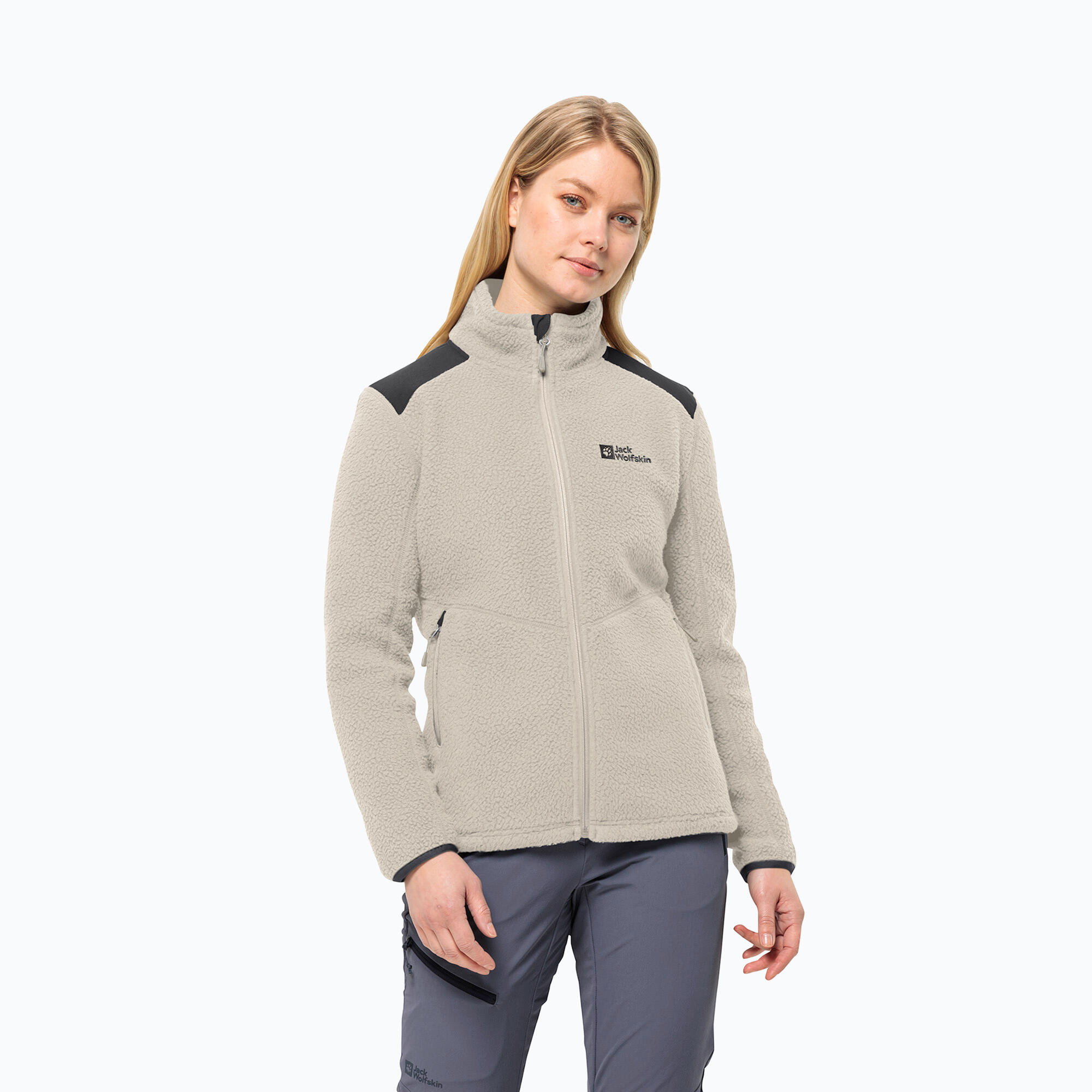 Hanorac fleece damă Jack Wolfskin Kammweg Pile Fz