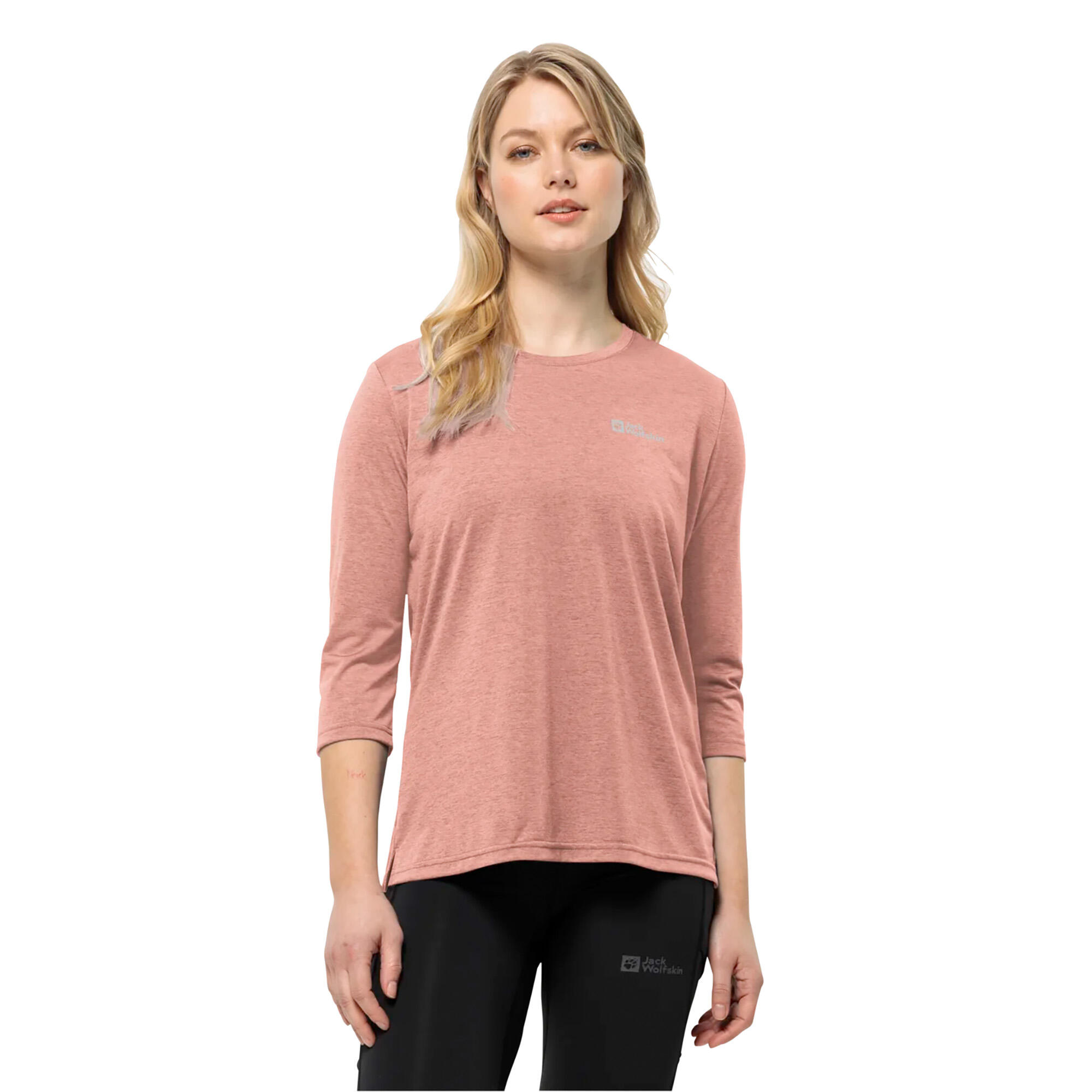 Damen-Trekking-Langarmshirt Jack Wolfskin Crosstrail 3/4 4/4