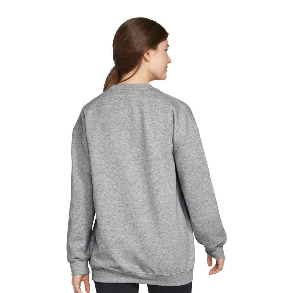 Felpa Semplice Girocollo Uomo Gildan Softstyle Grigio Freddo 3/4