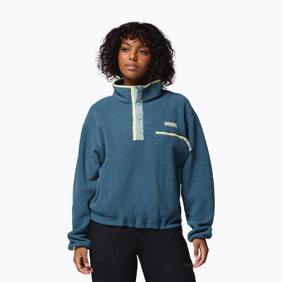 Dames columbia helvetia ii cropped half snap fleece trui