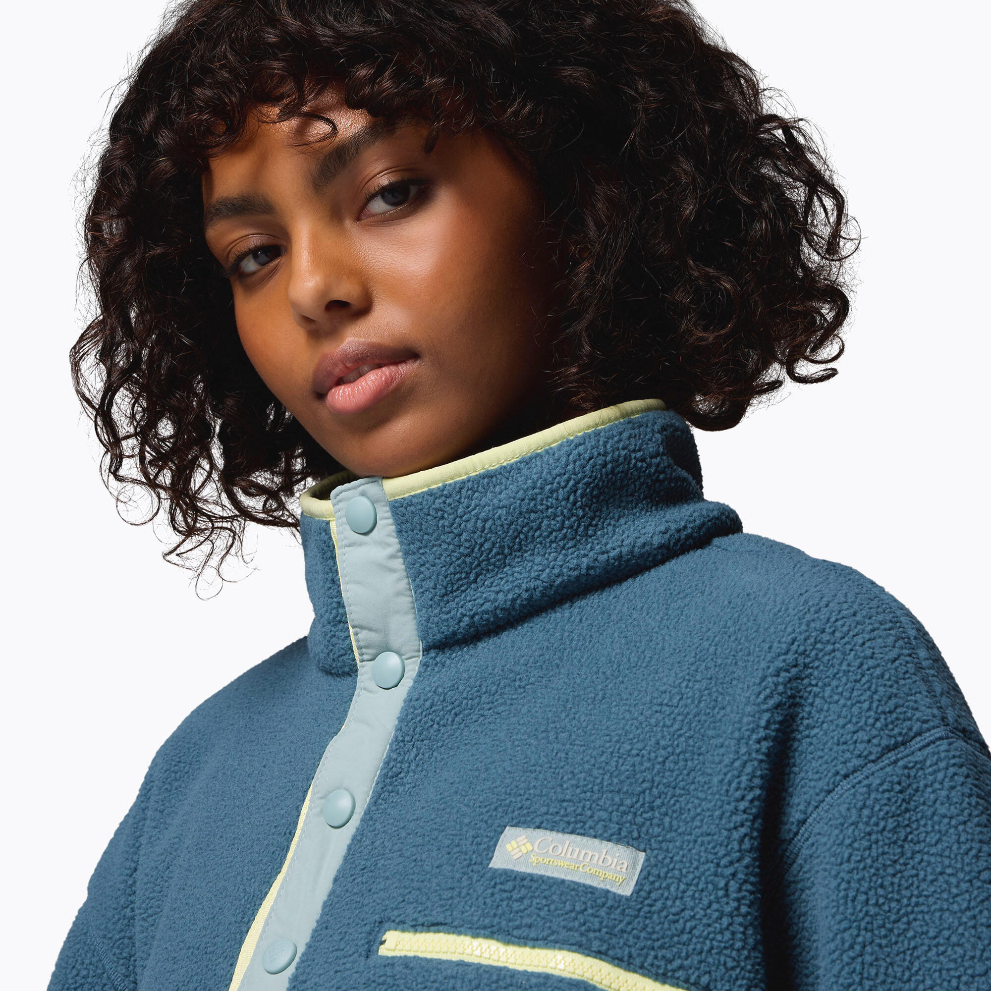 Pile donna Columbia Helvetia II Cropped Half Snap Fleece 5/7