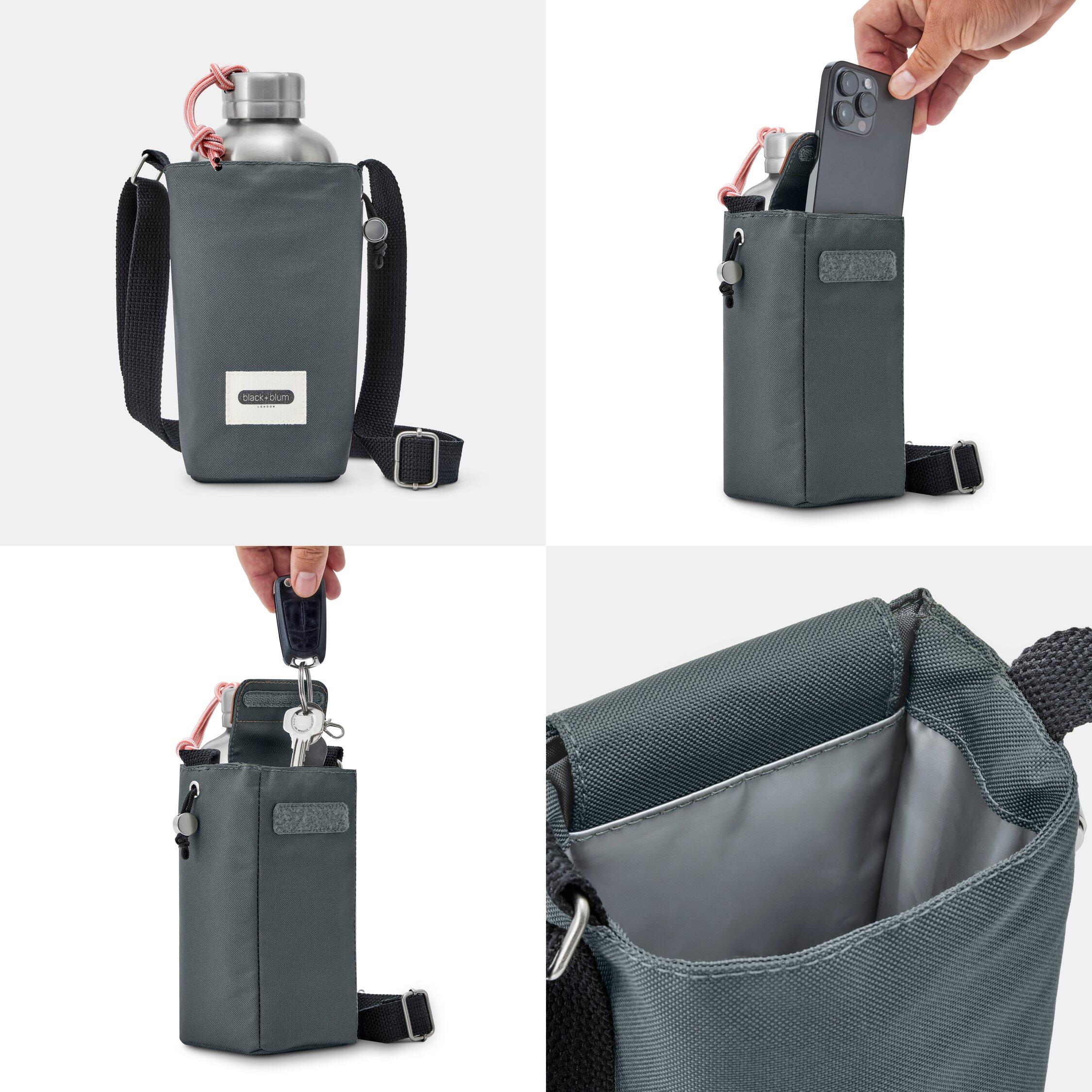 SAC À BOUTEILLE ISOTHERME-GRIS-AVEC POCHE SÉCURISÉ 2/4