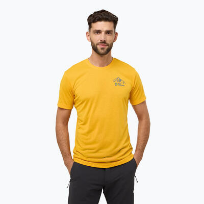 Heren trekking t-shirt jack wolfskin vonnan graphic
