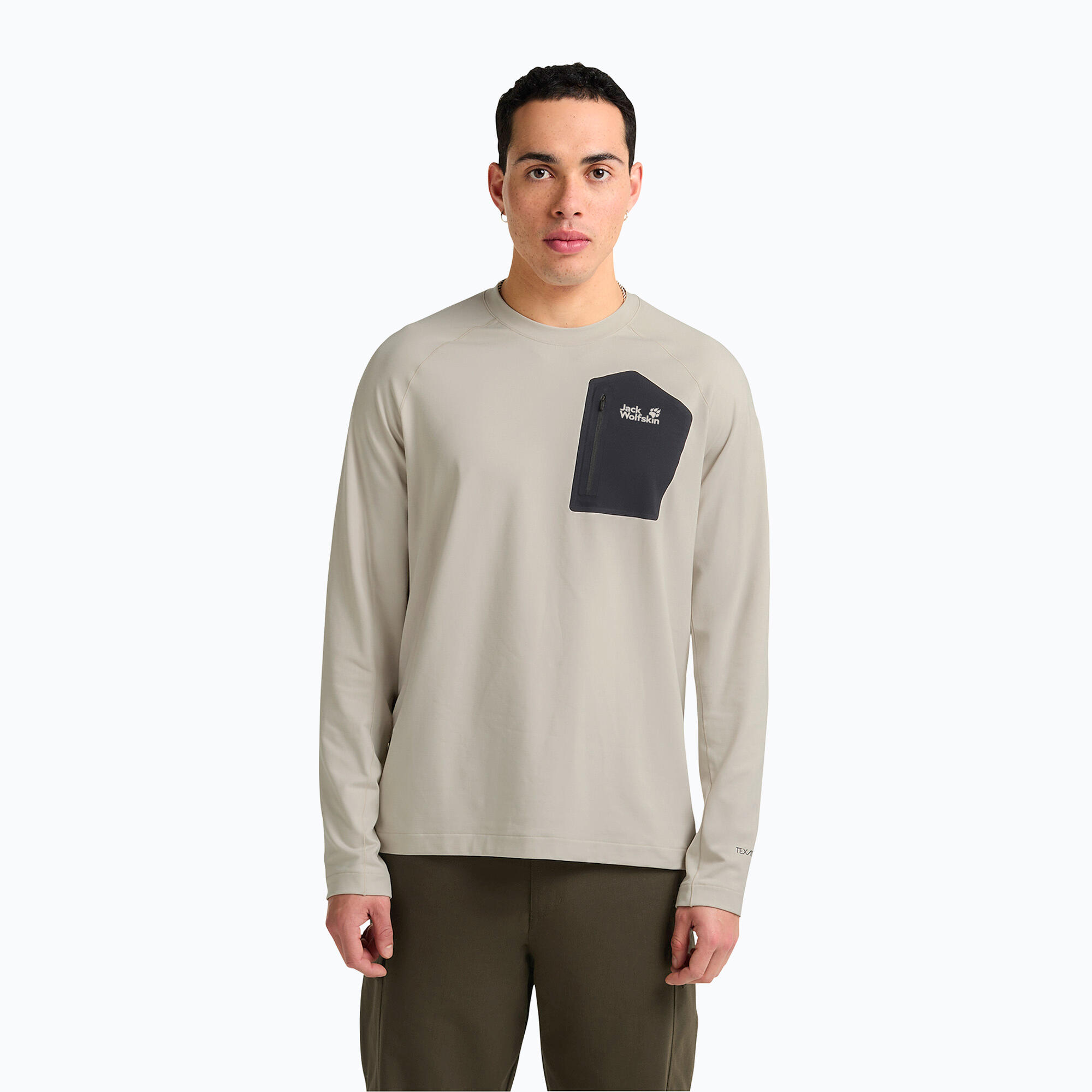 T-shirt à manches longues homme Jack Wolfskin Prelight Trail Crew 1/7