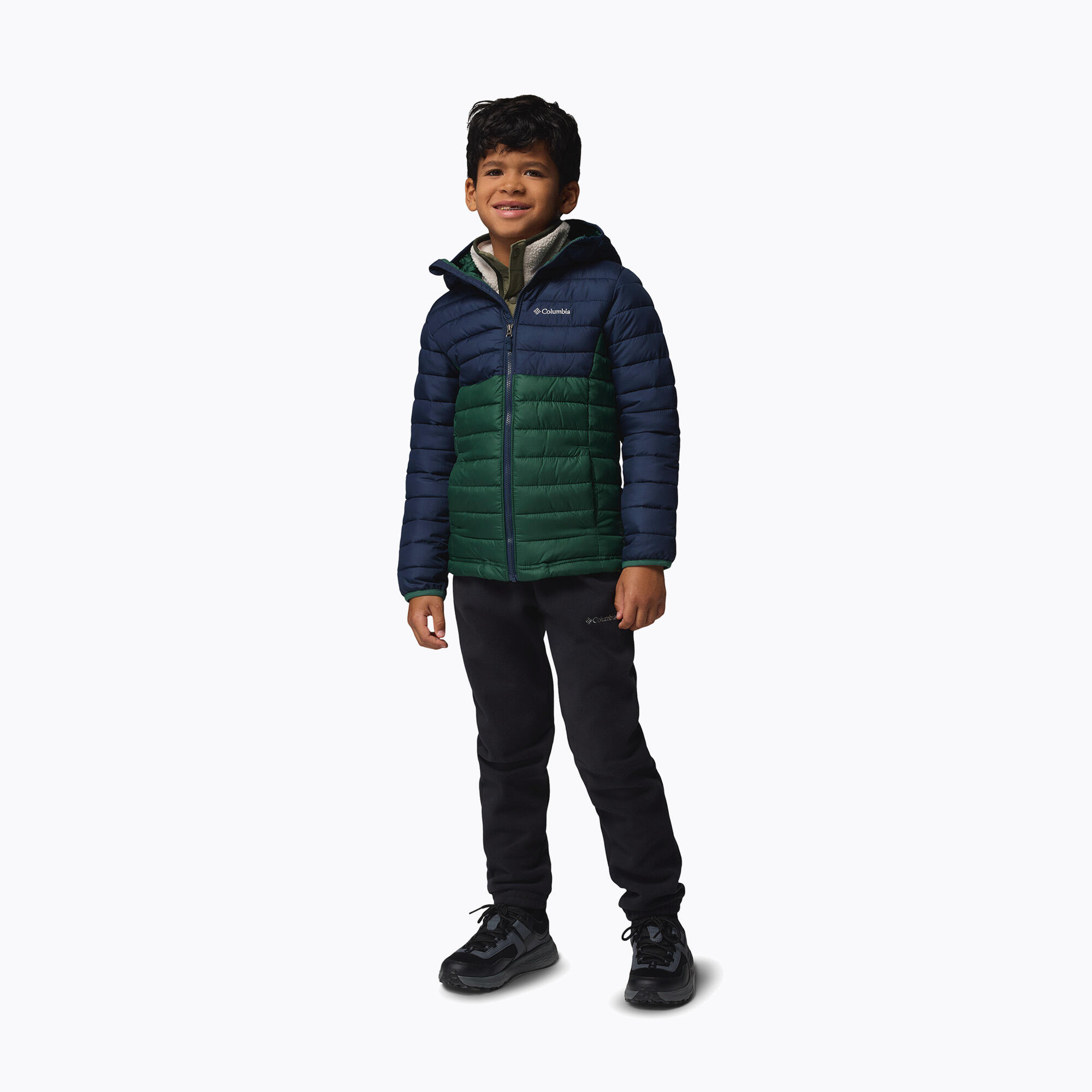 Casaco infantil Columbia Powder Lite II com capuz 2/7