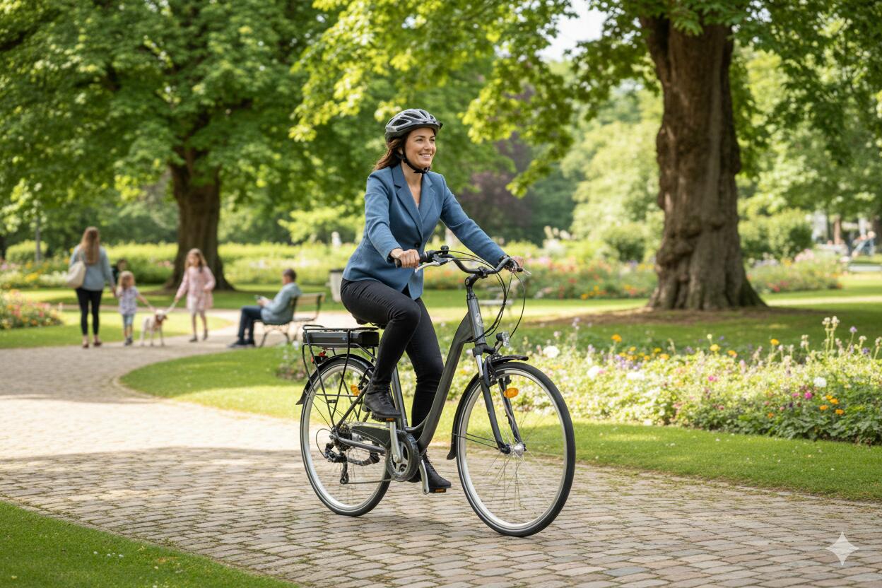 Denver E8000 MM stadsfiets met middenmotor 3/4