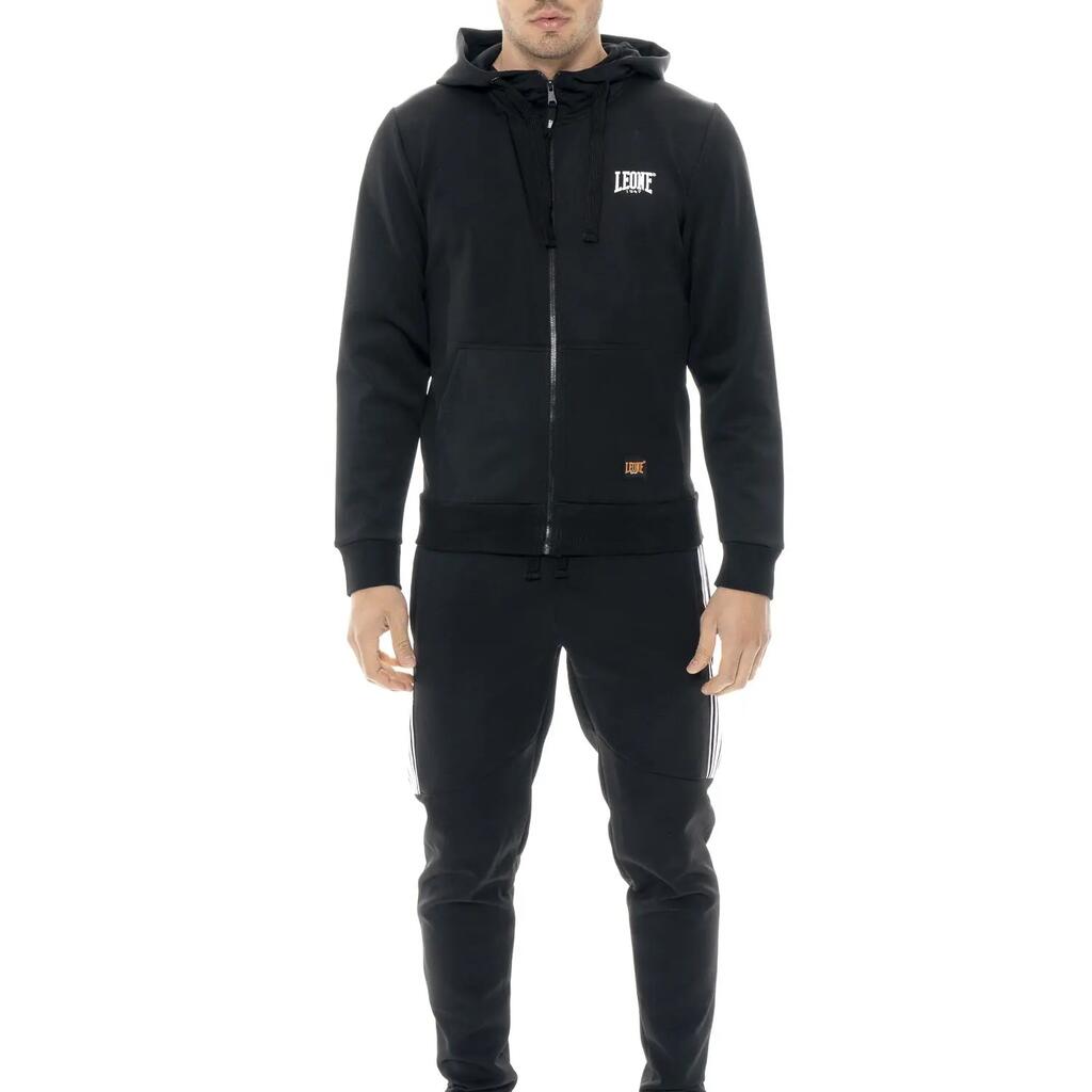Men's tracksuit in technical fabric with hood and zip, Leone 1947 Tech