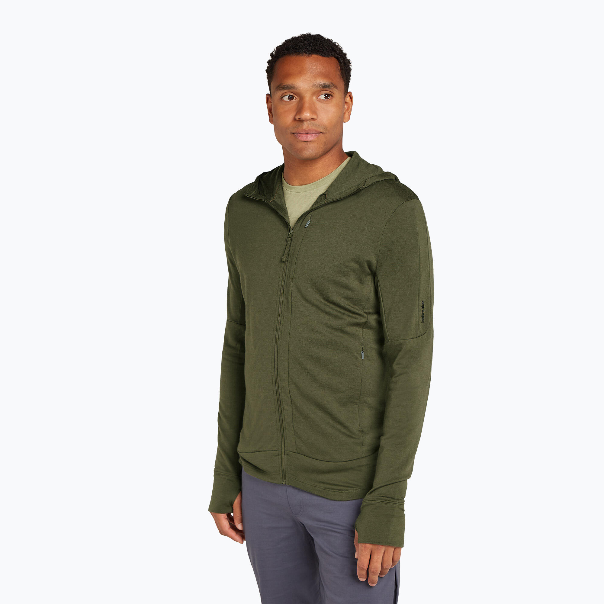 Sweat à capuche homme Icebreaker Merino 260 Quantum IV Zip 1/7