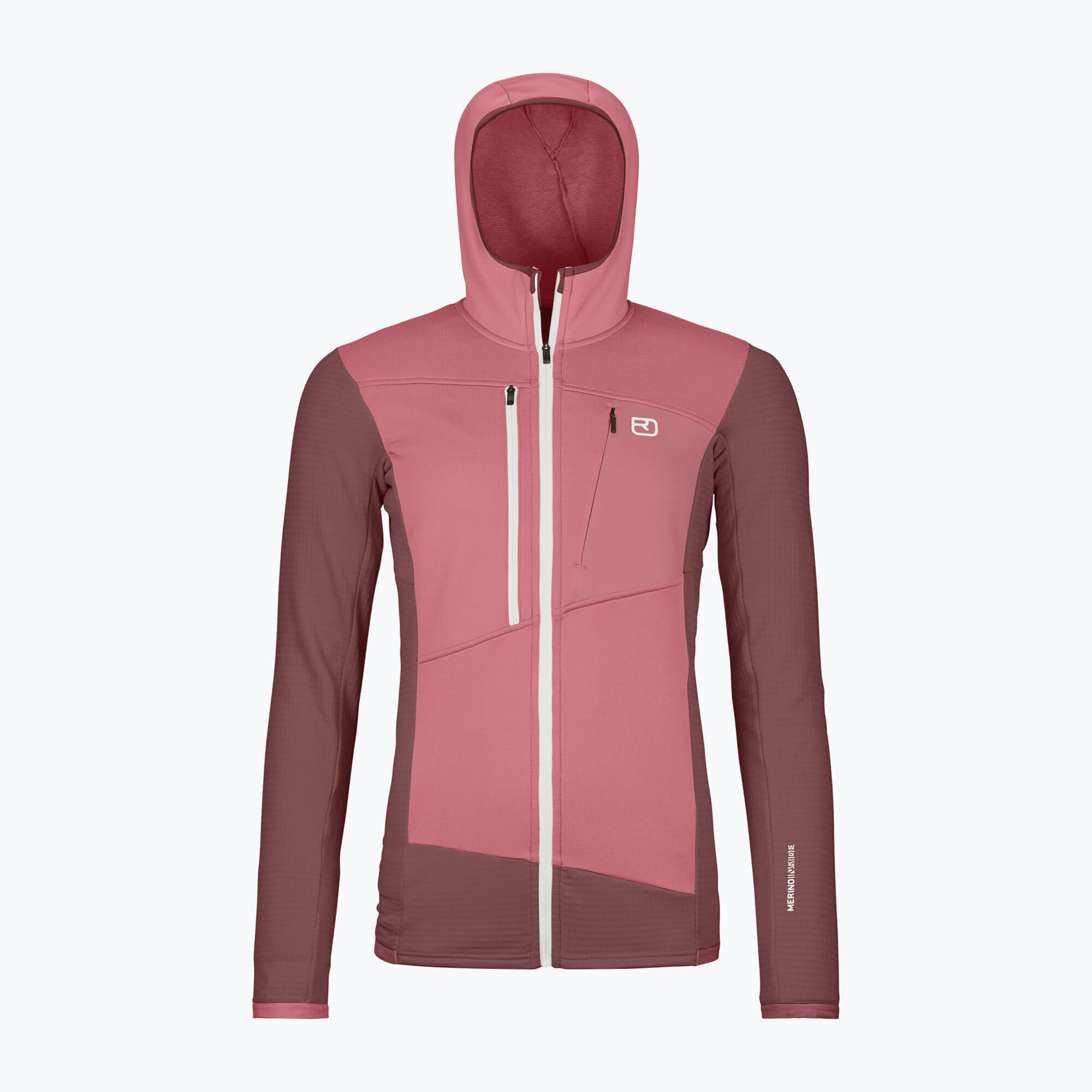 Sweat à capuche femme ORTOVOX Fleece Grid 1/2
