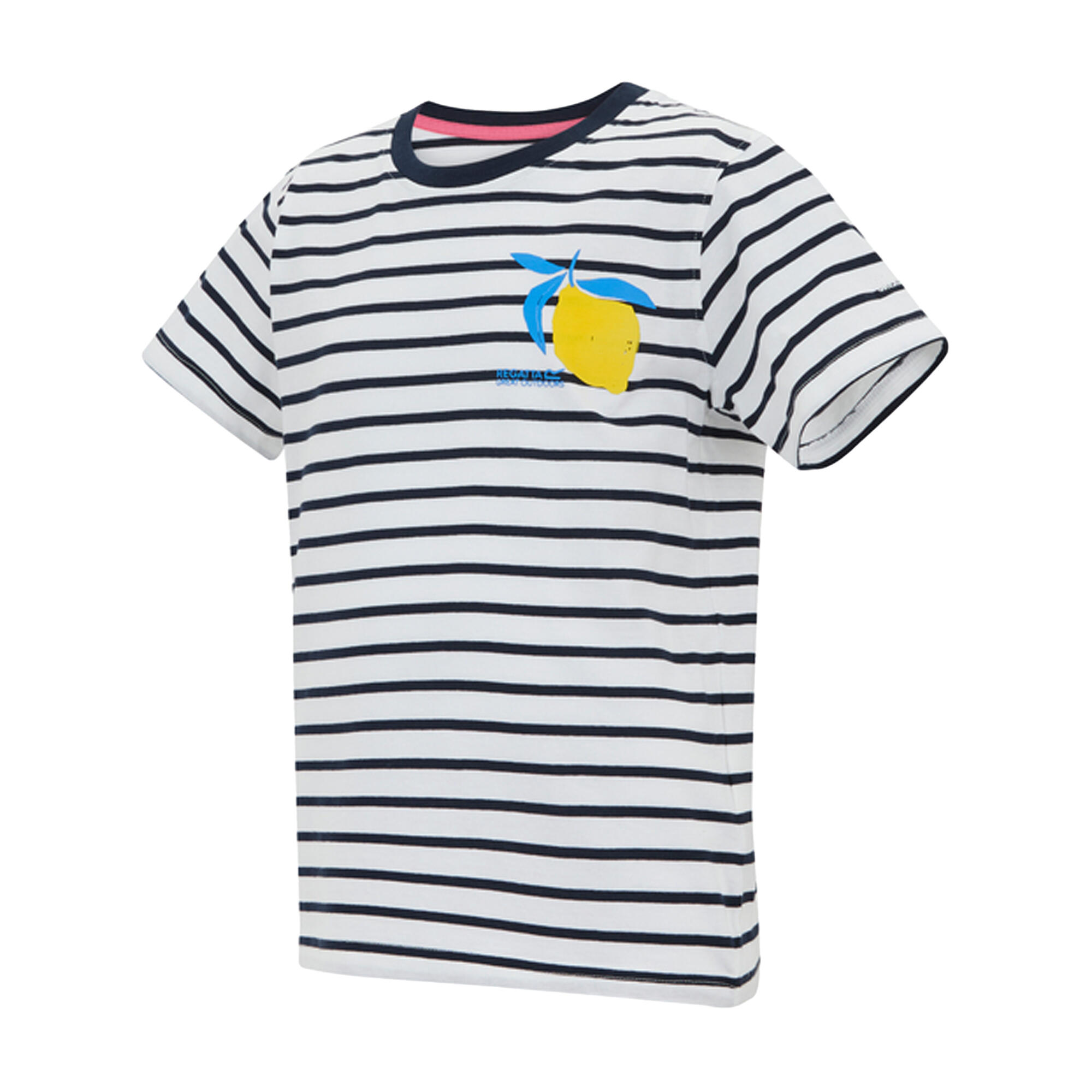 Tshirt Motif/style À Rayures BOSLEY Enfant (Blanc / Bleu Marine) 3/5