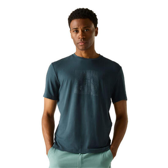 Tshirt Motif/style Cyclisme FINGAL Homme (Bleu Nuit)