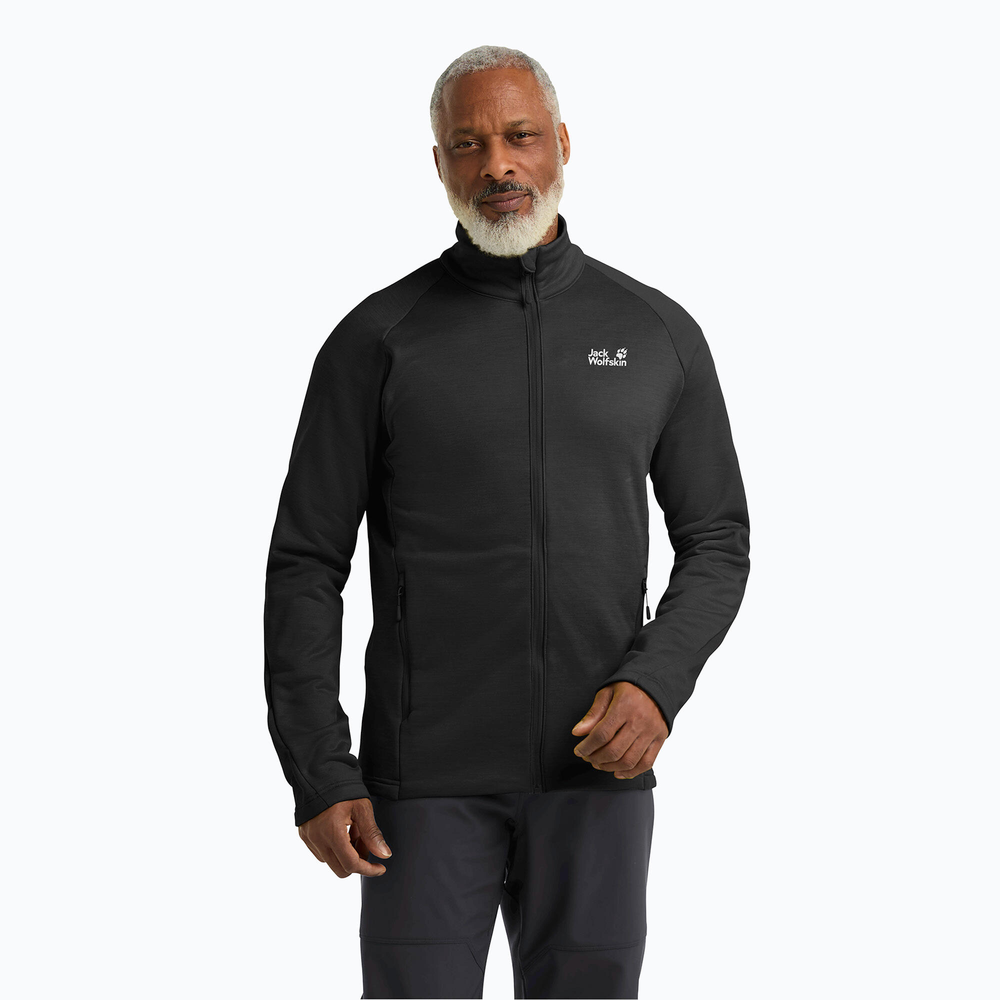 Veste de trekking homme Jack Wolfskin Peak District zippée intégralement 1/7