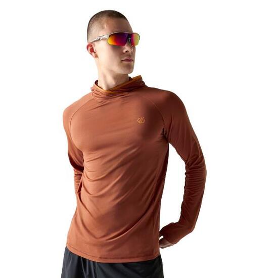 Sweat Uni À Capuche SPRINT CITY Homme (Orange Rouge)