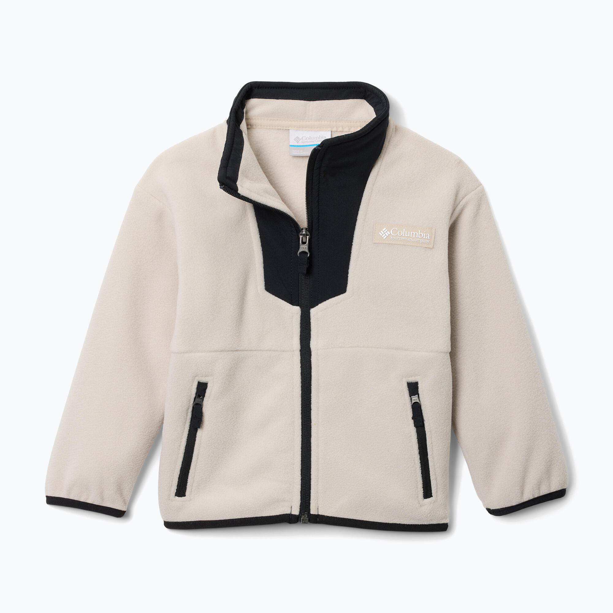 Casaco polar infantil Columbia Sequoia Grove com fecho éclair completo 1/3