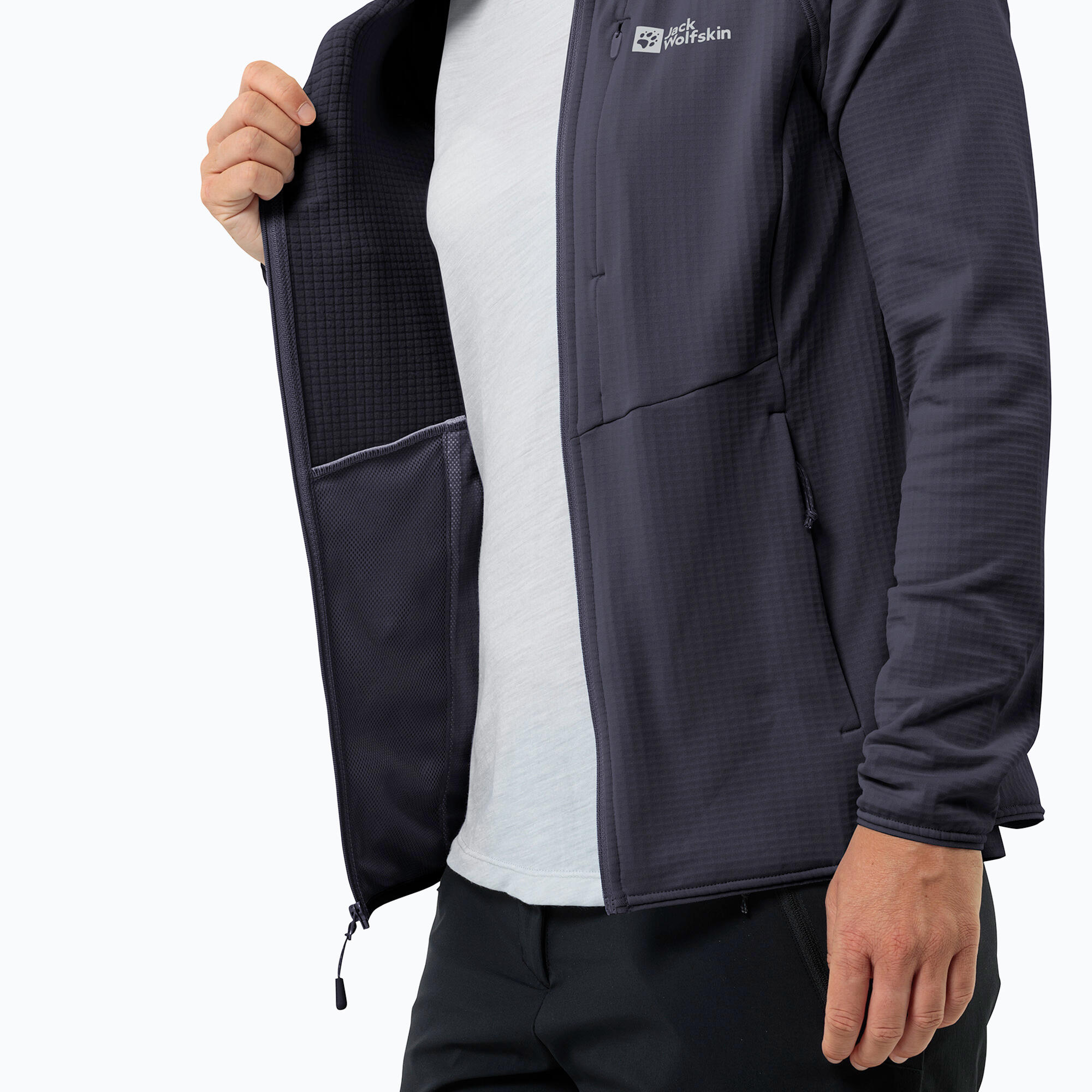 Veste polaire femme Jack Wolfskin Kolbenberg à capuche zippée 6/7