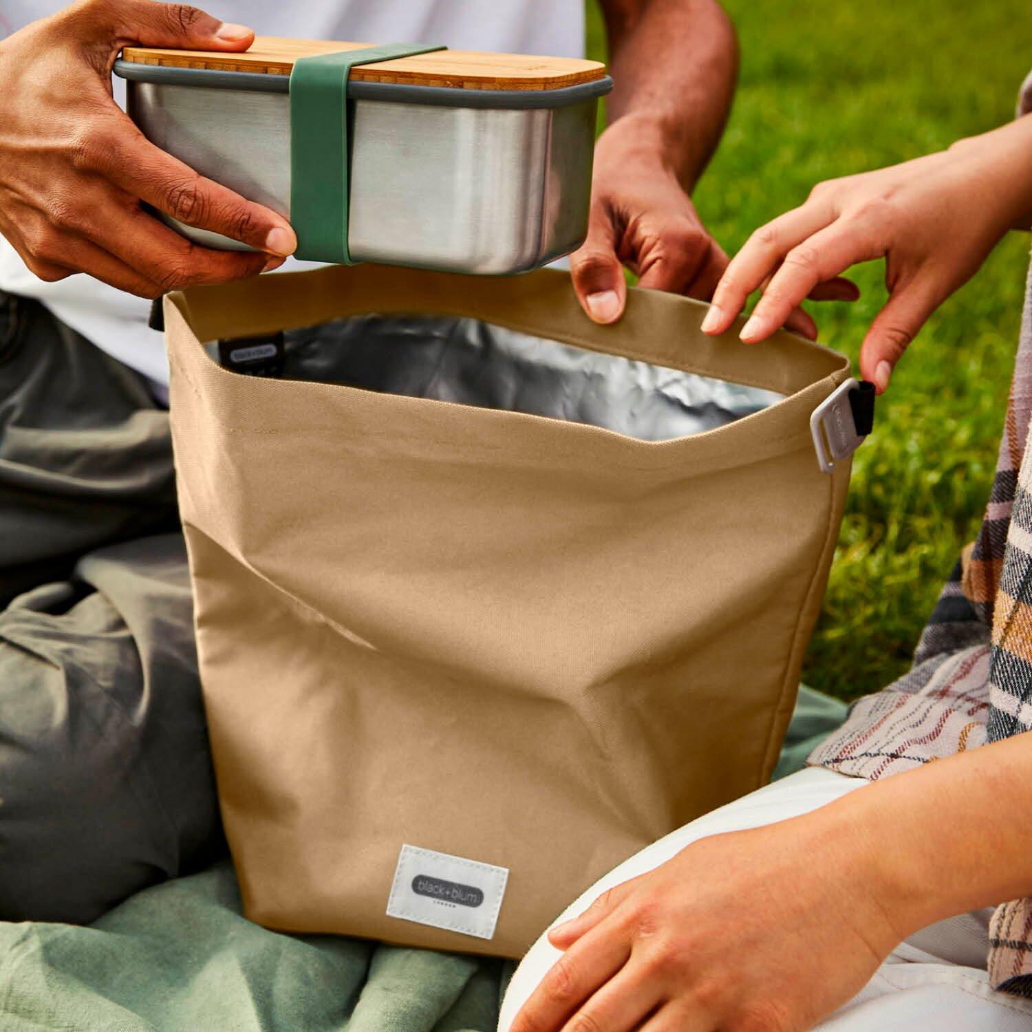 LUNCH BAG ISOTHERME-BEIGE-6,7L-ÉTANCHE-ECO-RESPONSABLE 5/6