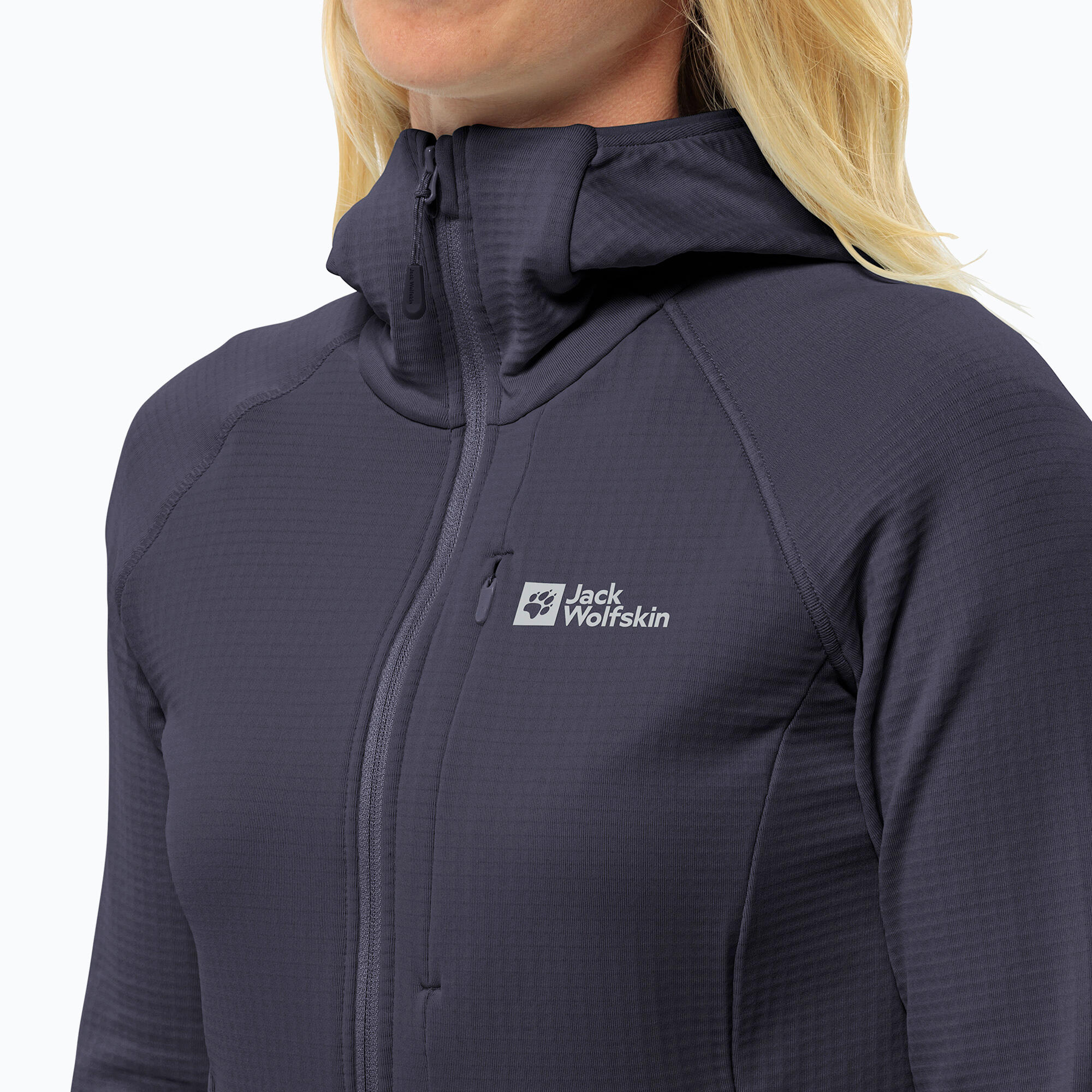 Veste polaire femme Jack Wolfskin Kolbenberg à capuche zippée 4/7