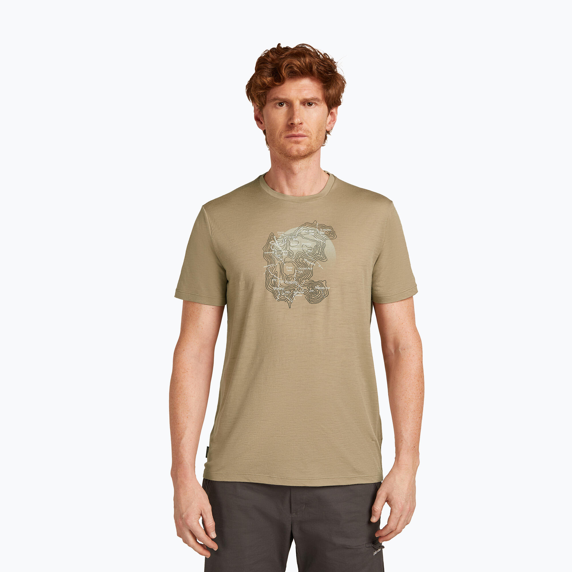 Camiseta masculina icebreaker Merino 150 Tech Lite Ruapehu Round 1/7