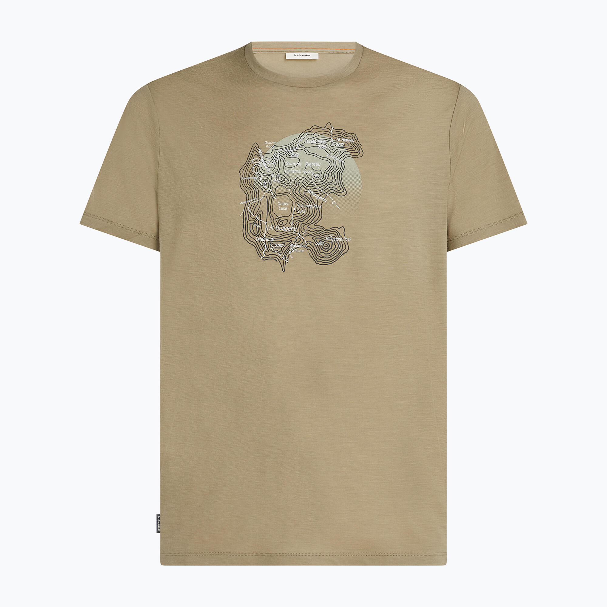 Camiseta masculina icebreaker Merino 150 Tech Lite Ruapehu Round 6/7