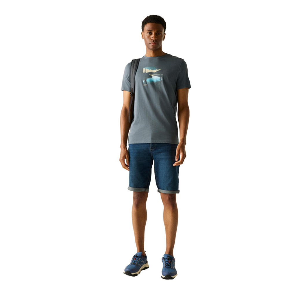 Mens Breezed Graphic TShirt (Storm Grey)