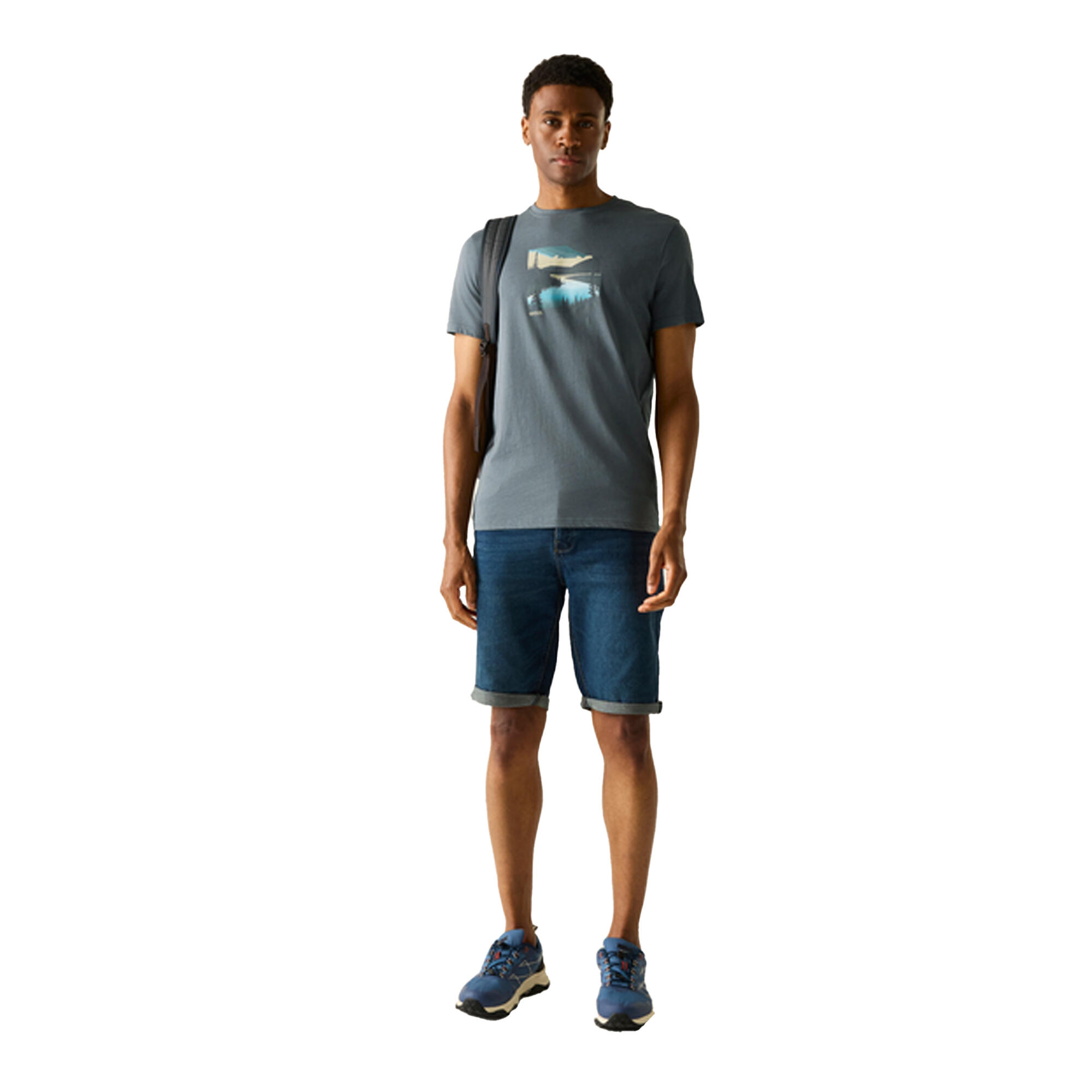 "Breezed" TShirt für Herren Sturmgrau 4/5