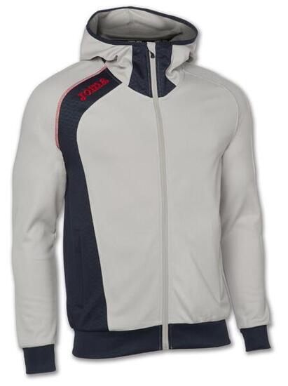 CHAQUETA CON CAPUCHA JOMA MODELO ELITE V COLOR GRIS