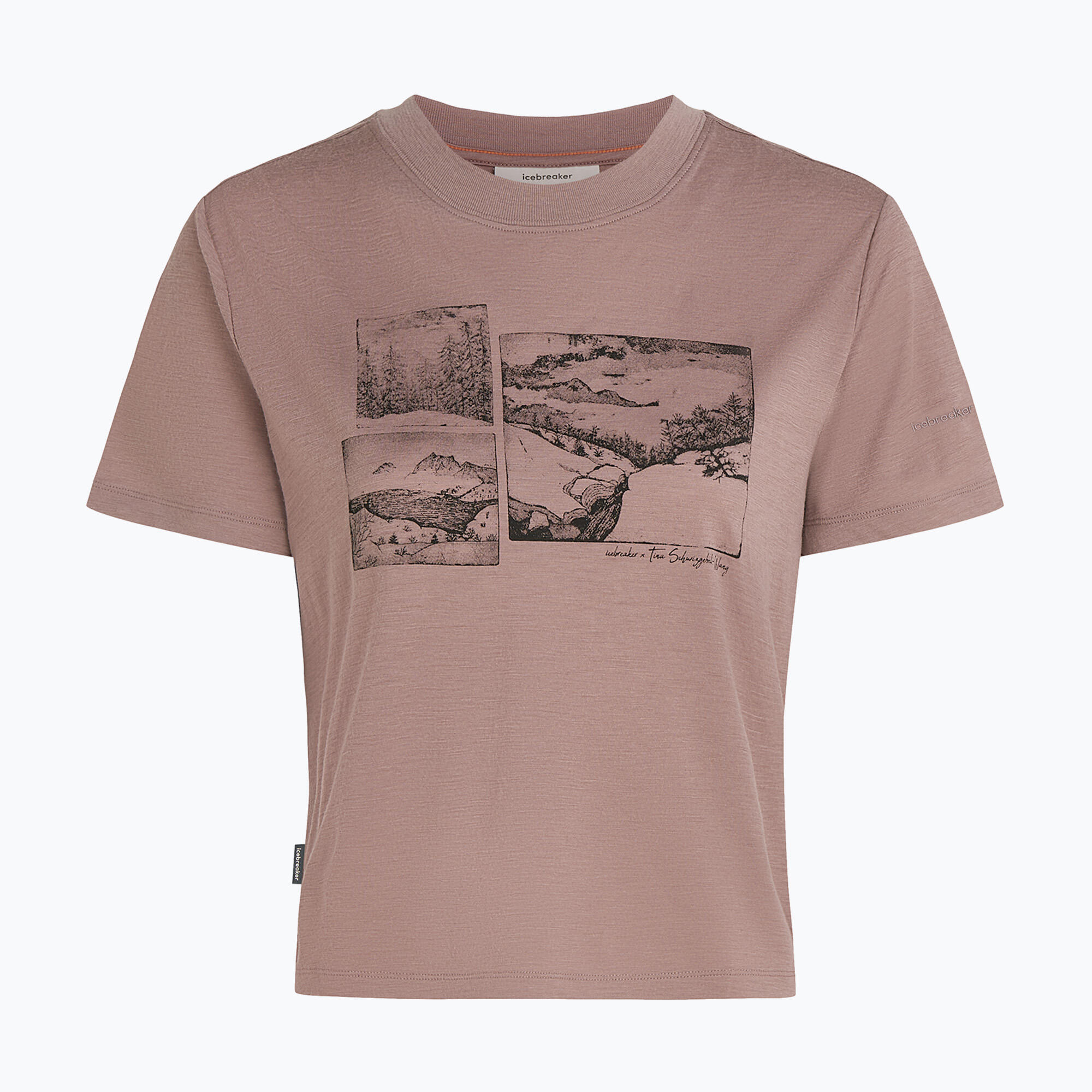 T-shirt femme icebreaker Merino 150 Tech Lite Crop The Climb 7/7
