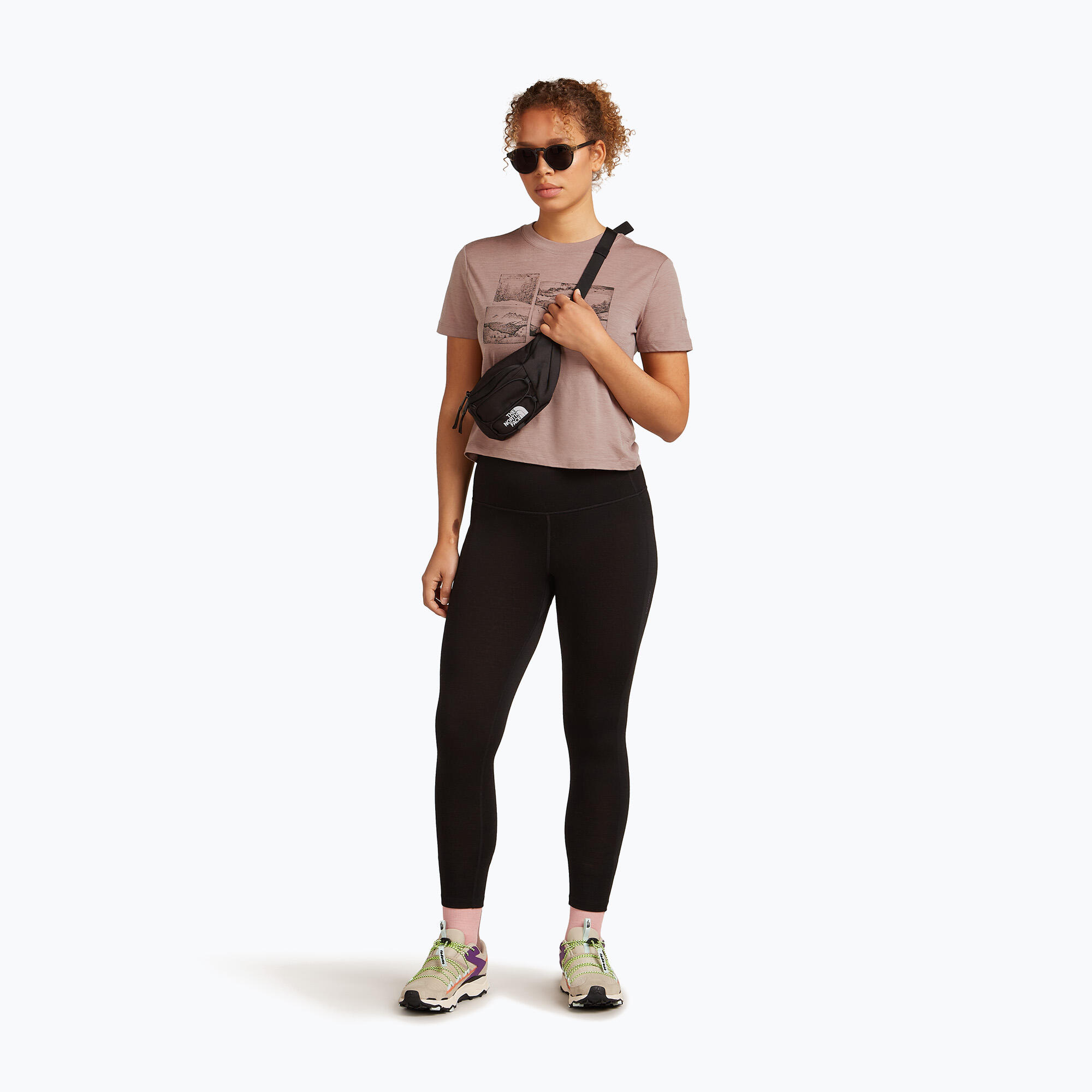 T-shirt femme icebreaker Merino 150 Tech Lite Crop The Climb 4/7