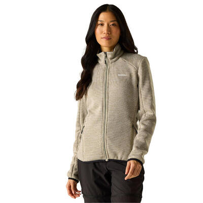 Dames newhill full zip fleecejack (perzik roze)