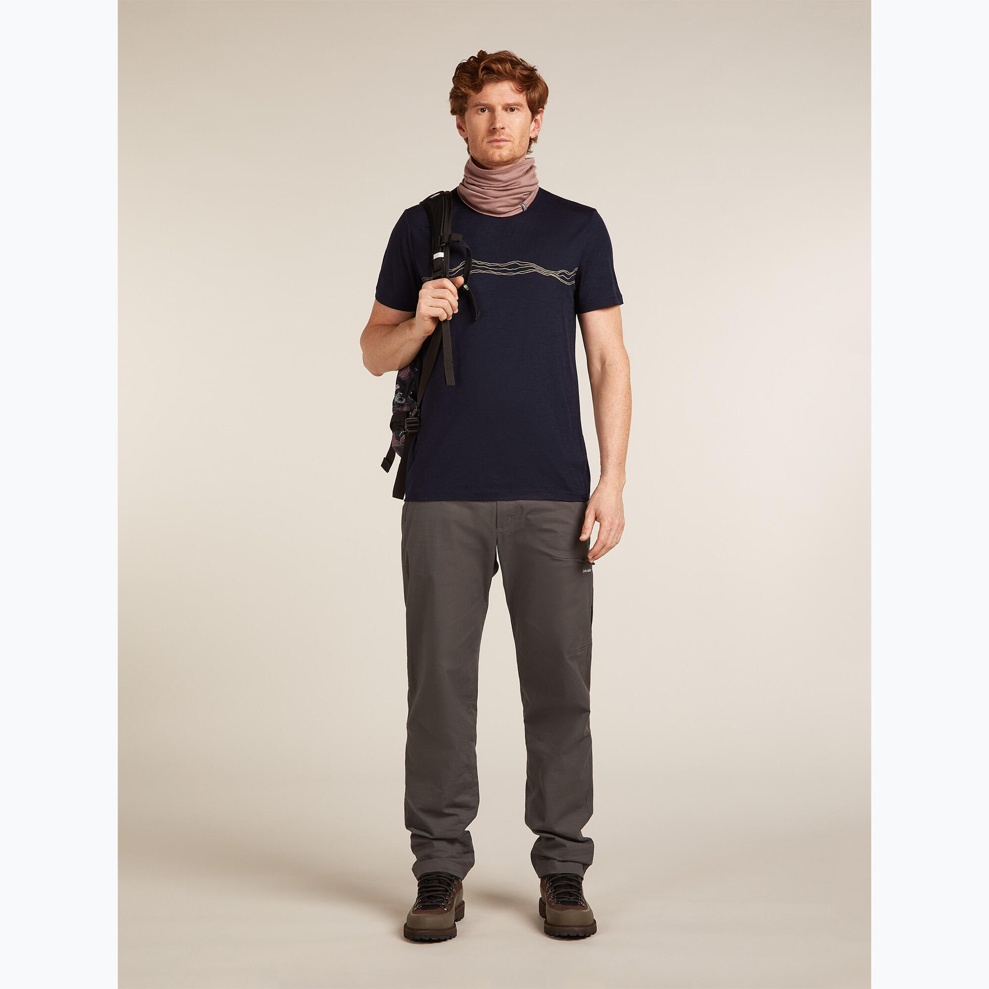 Maglietta da uomo icebreaker Merino 150 Tech Lite Mountain Pulse 7/7