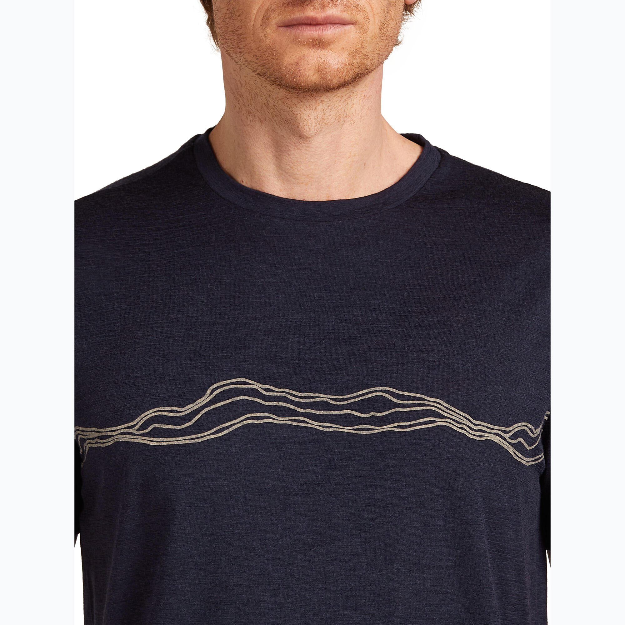 Maglietta da uomo icebreaker Merino 150 Tech Lite Mountain Pulse 4/7