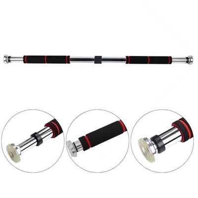 Fitness optrekstang dip station wandmontage 2-in-1 x-sport metallic zwart