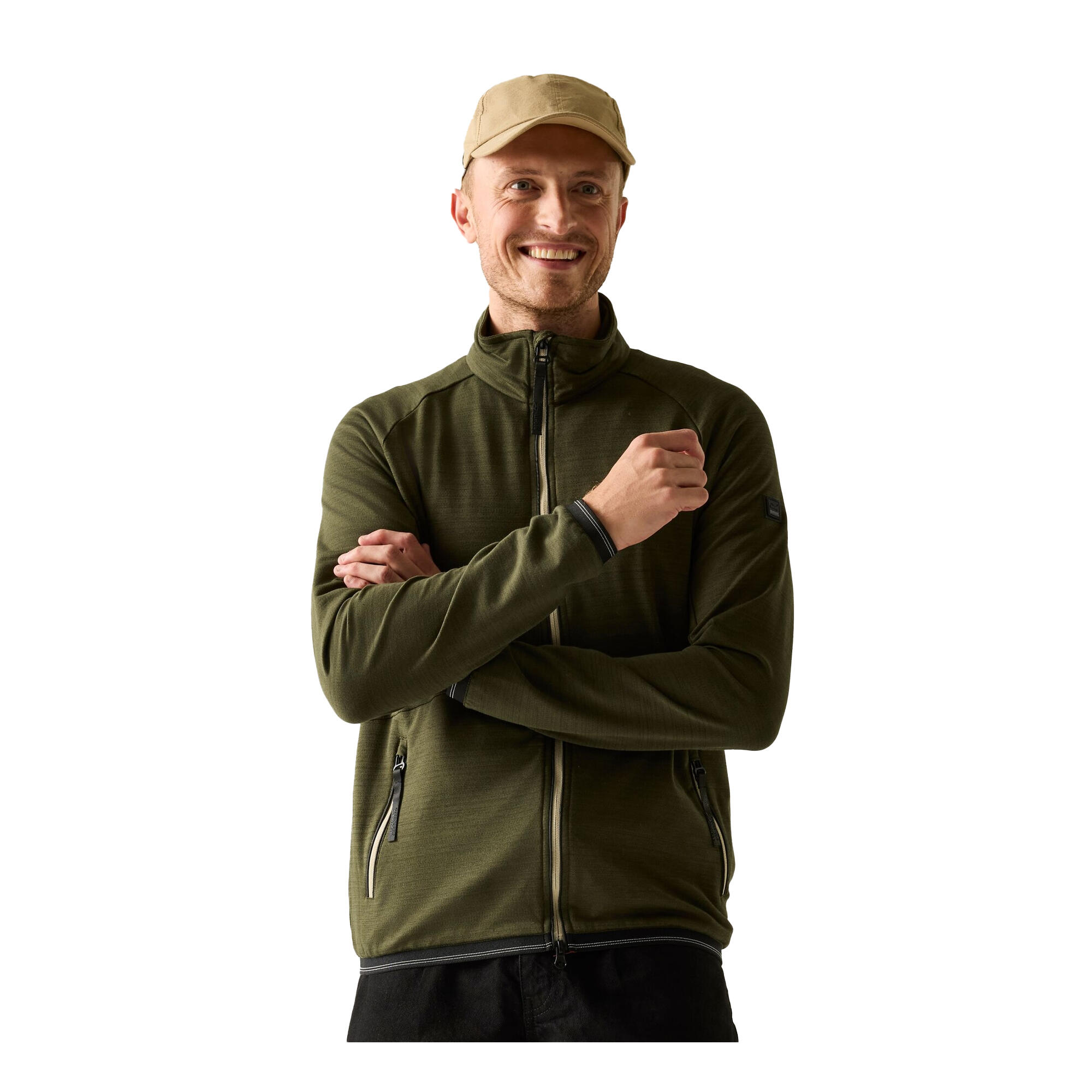 Veste Polaire MALTON Homme (Kaki Foncé) 4/5