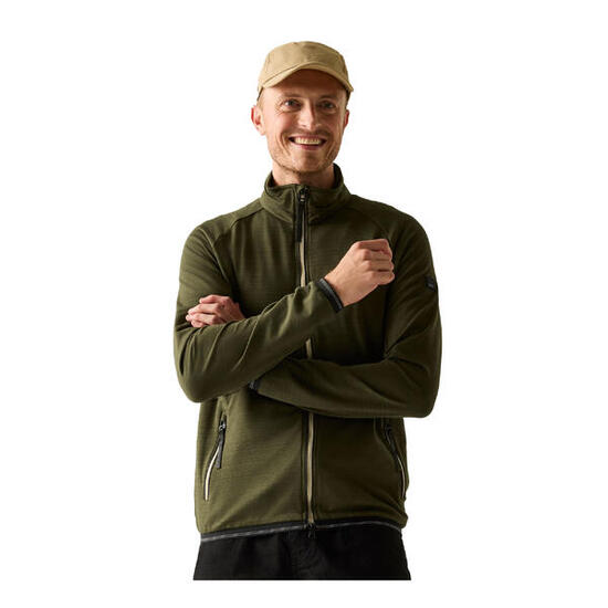 Veste Polaire MALTON Homme (Kaki Foncé)