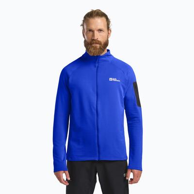 Heren trekkingtrui jack wolfskin prelight full zip