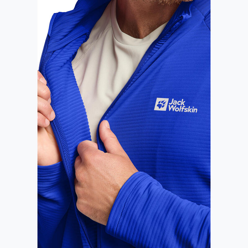 Hanorac de drumeție pentru bărbați Jack Wolfskin Prelight Full Zip
