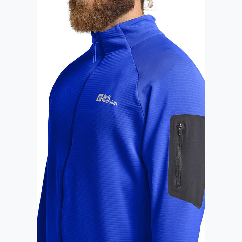 Hanorac de drumeție pentru bărbați Jack Wolfskin Prelight Full Zip