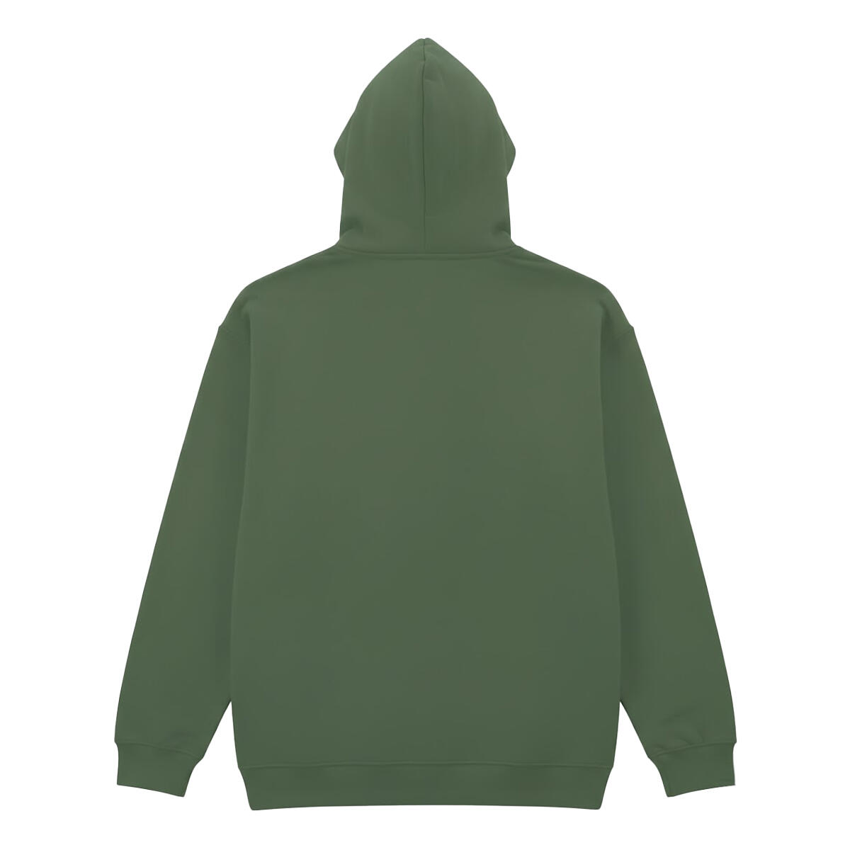 Sweat Uni À Capuche SOFTSTYLE Homme (Vert Kaki) 2/2
